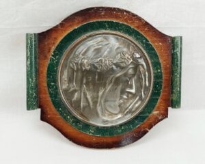 Mounted Art Nouveau Plaque Of A Lady