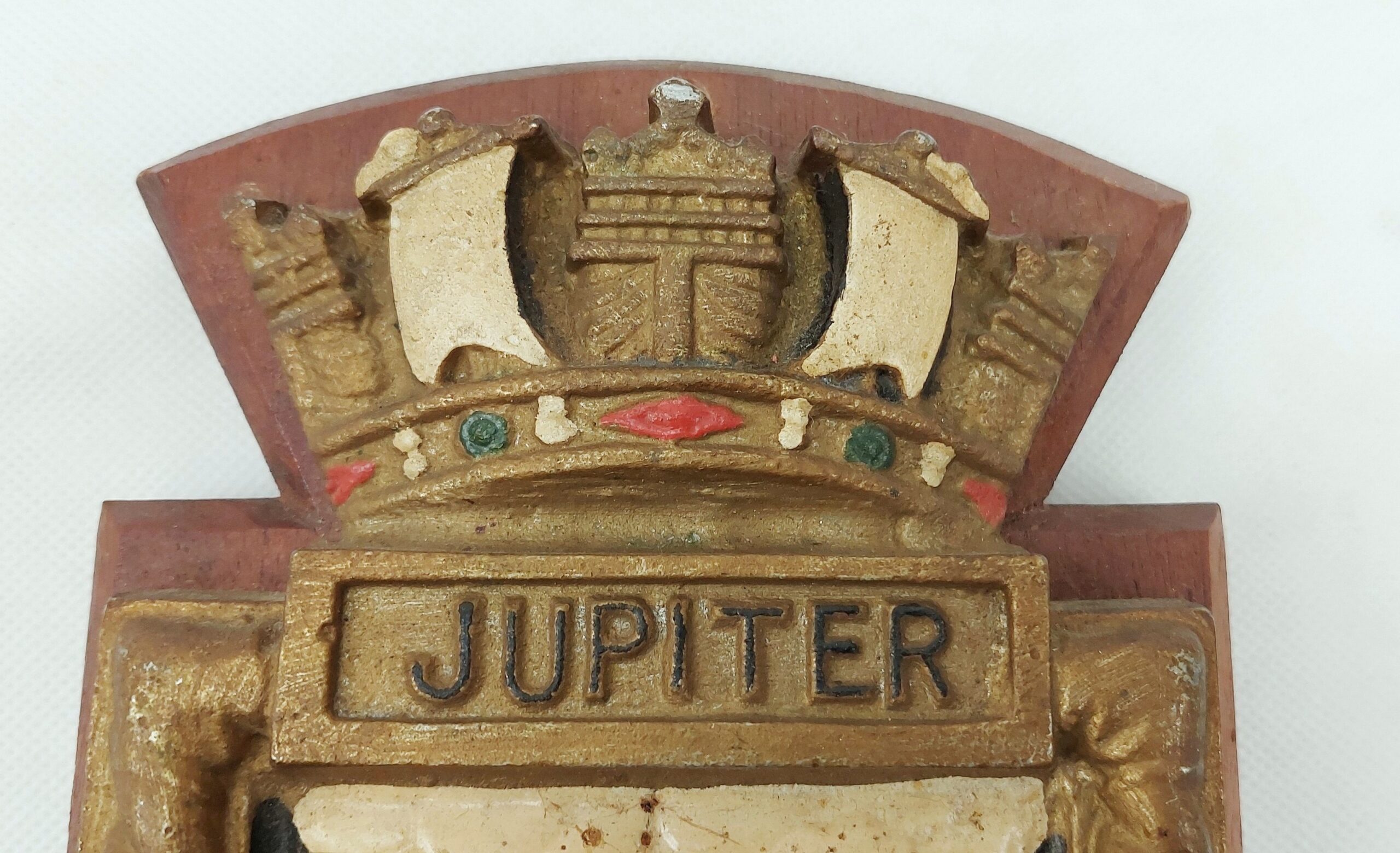 Mounted HMS Jupiter F85 1939 J Class Destroyer Metal Crest - Image 5