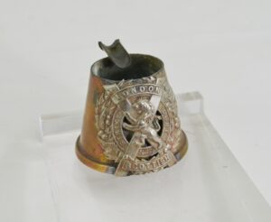 London Scottish Regiment Trench Art Ashtray