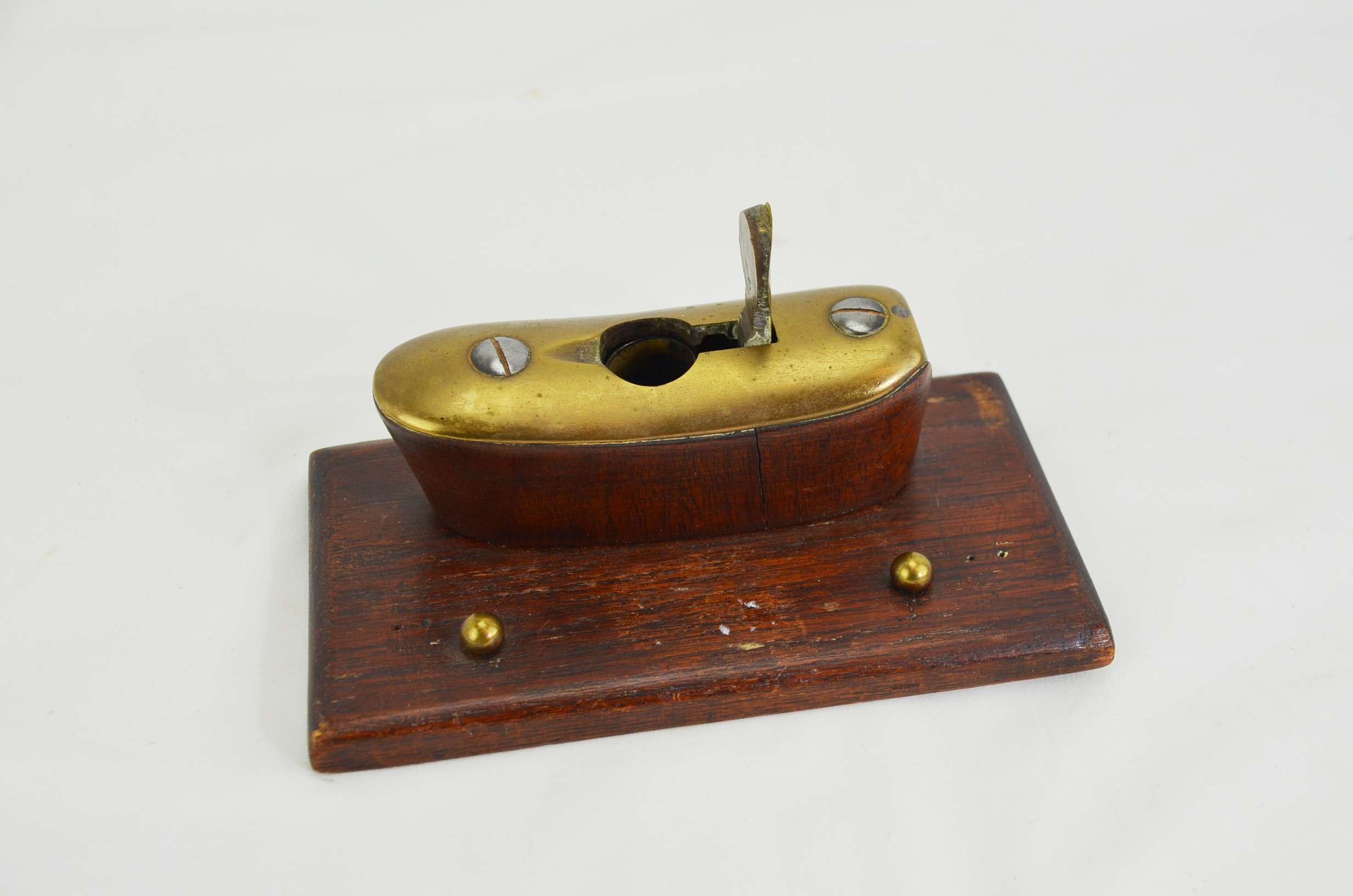 Pair of Cannons with Rifle Butt Inkwell (Trench Art) - Image 2