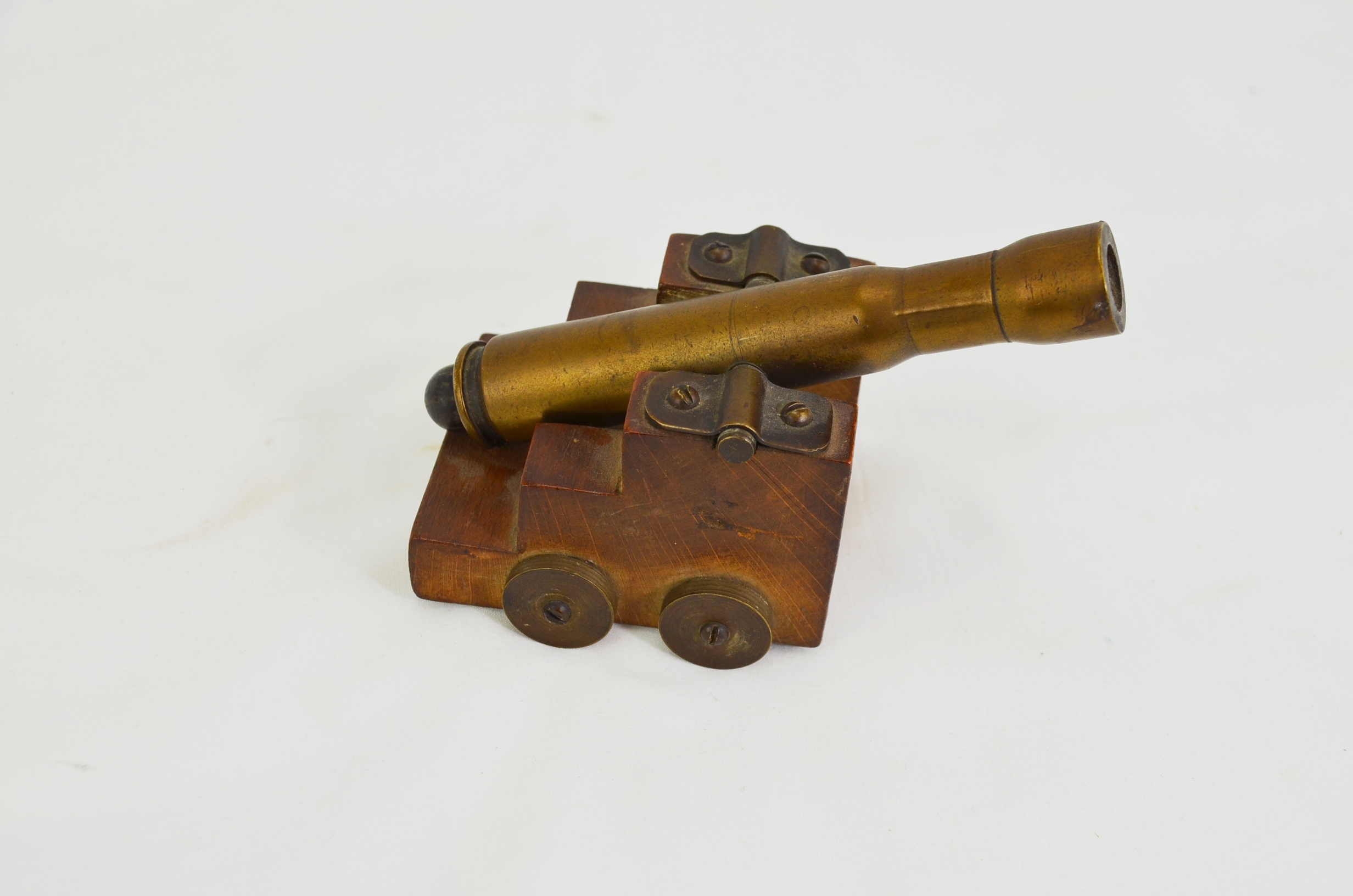 Pair of Cannons with Rifle Butt Inkwell (Trench Art) - Image 7