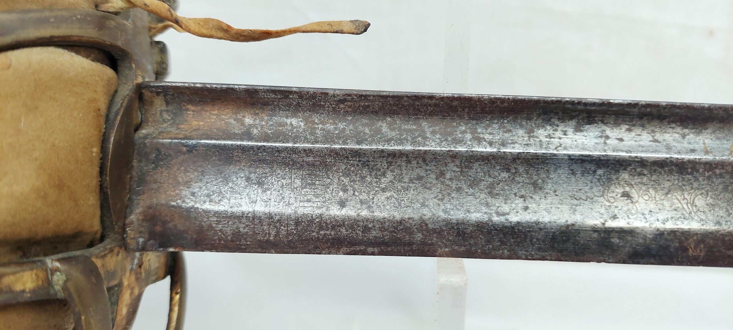 Rare Circa 1750 Brass Hilted Scottish Basket Sword - Image 8