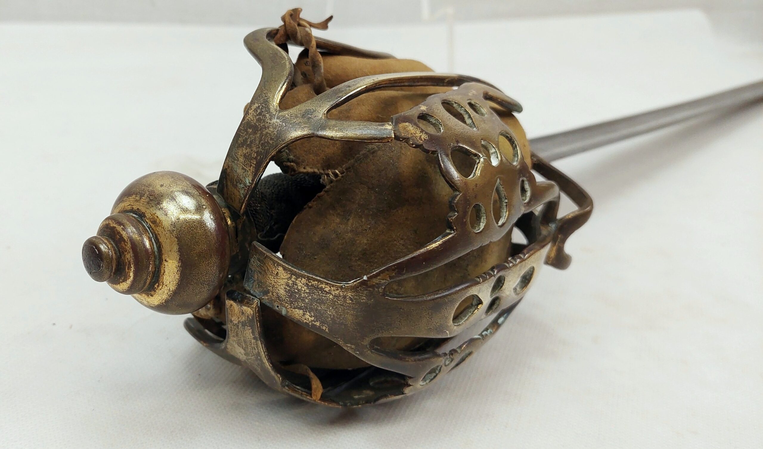 Rare Circa 1750 Brass Hilted Scottish Basket Sword - Image 2