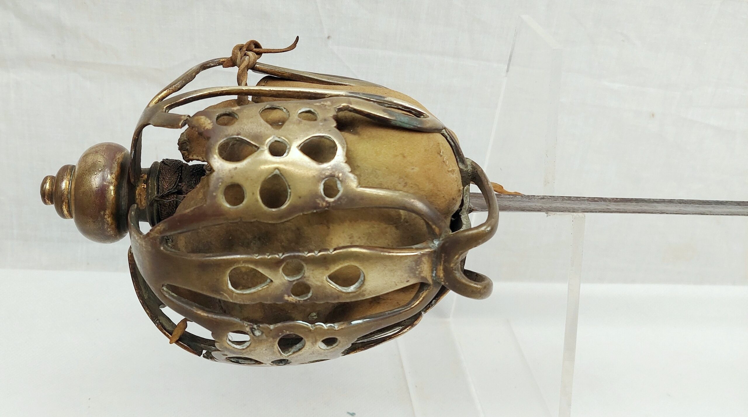 Rare Circa 1750 Brass Hilted Scottish Basket Sword - Image 17