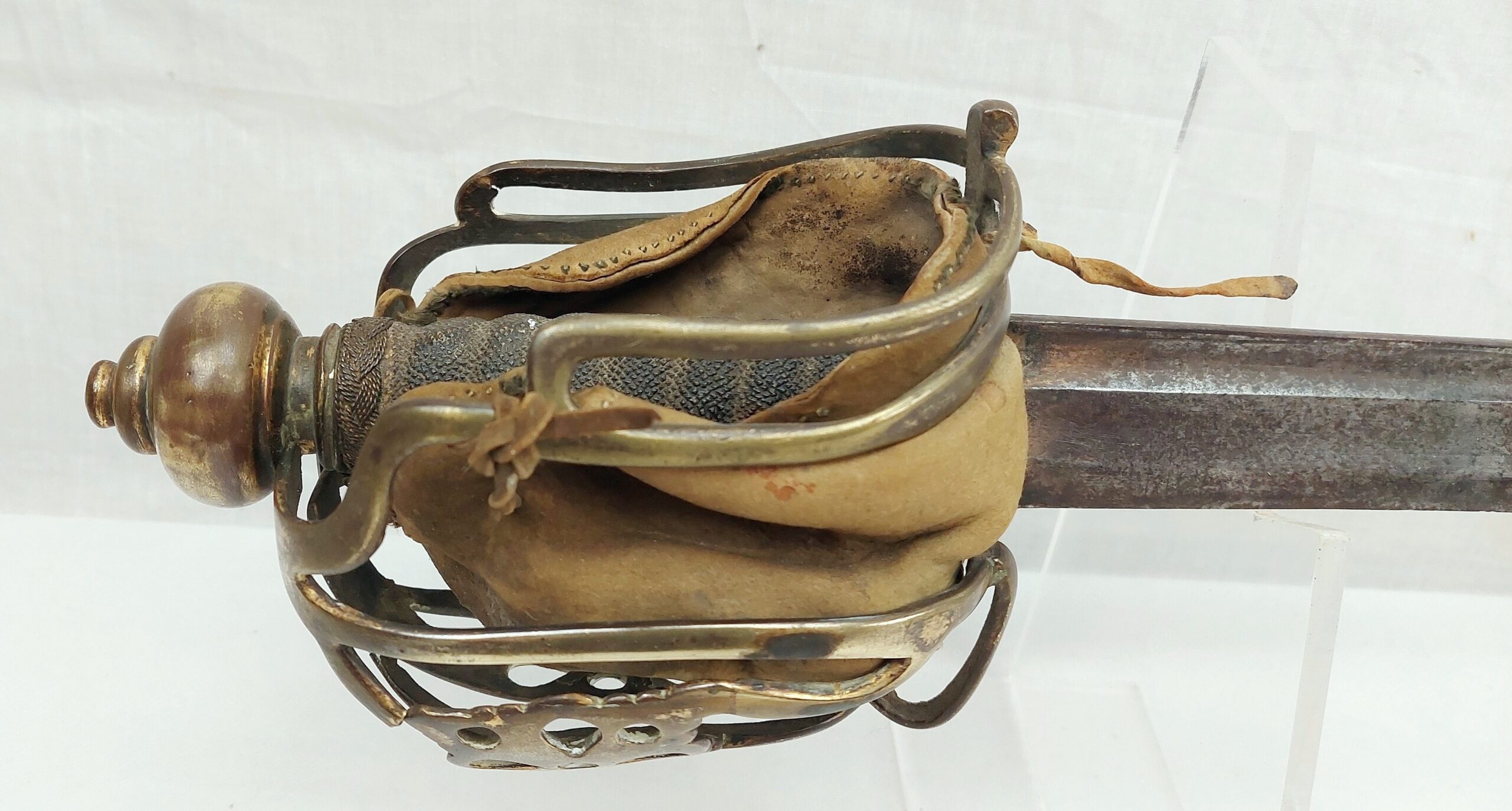 Rare Circa 1750 Brass Hilted Scottish Basket Sword - Image 16