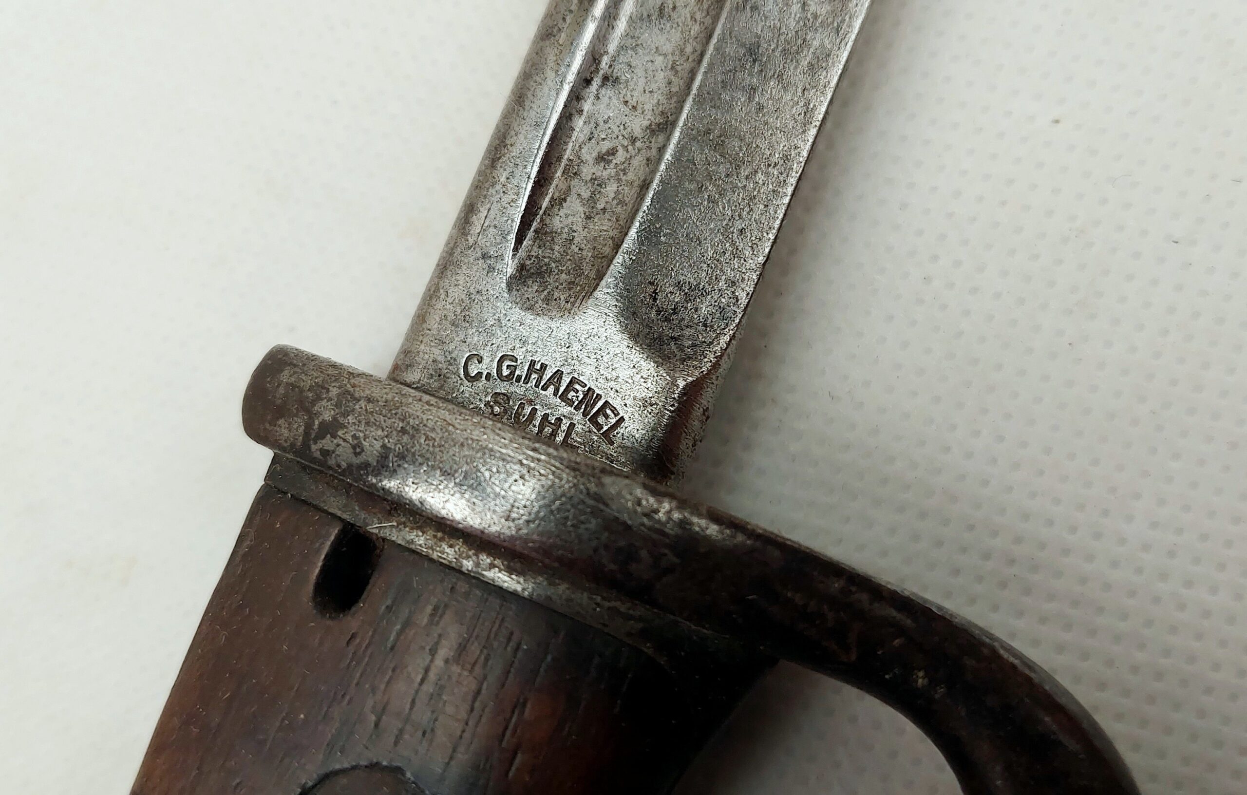 WW1 German Gew98 First Pattern Mauser Bayonet Dated 1907 with Scabbard - Image 11