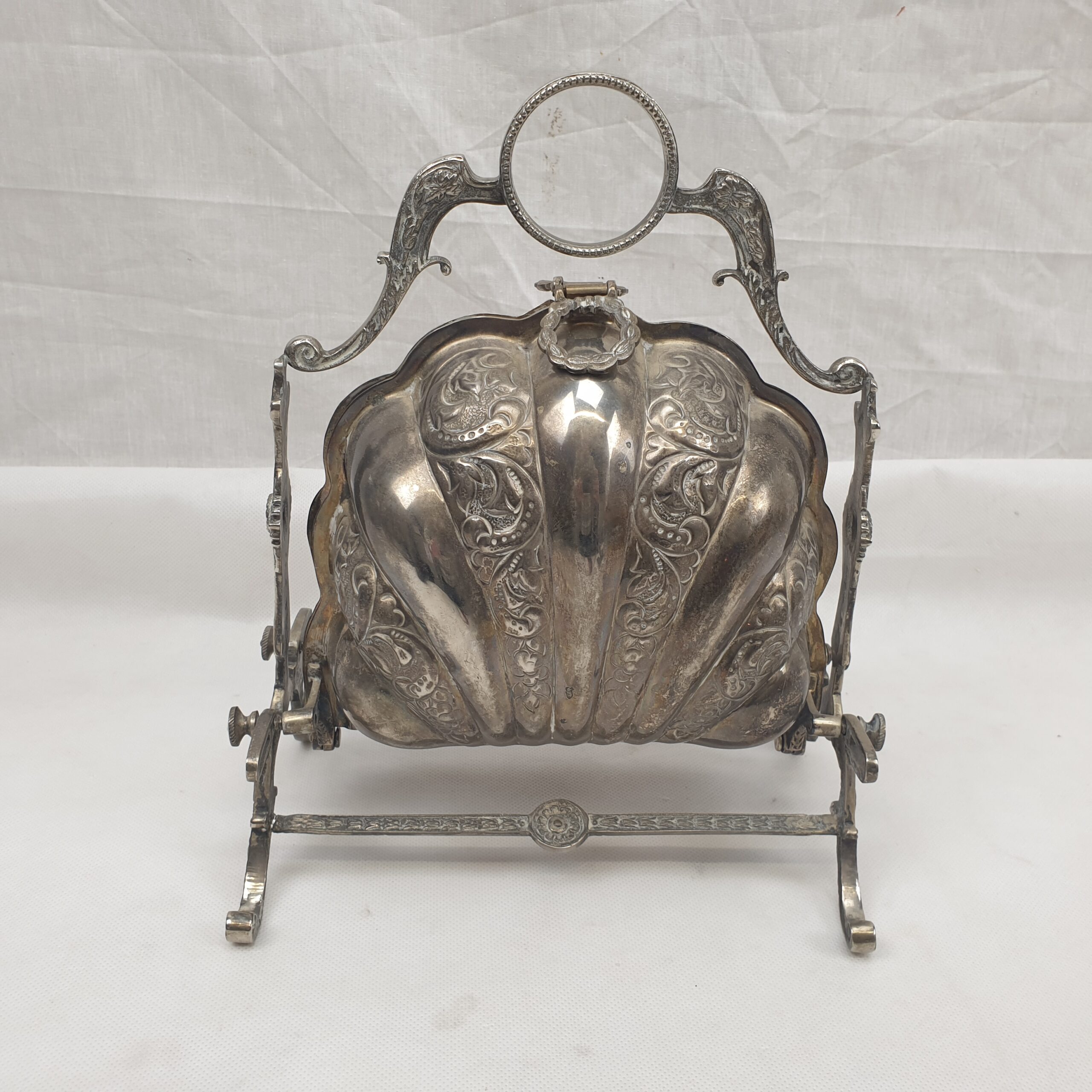 Victorian Silver Plate Double Bun Warmer
