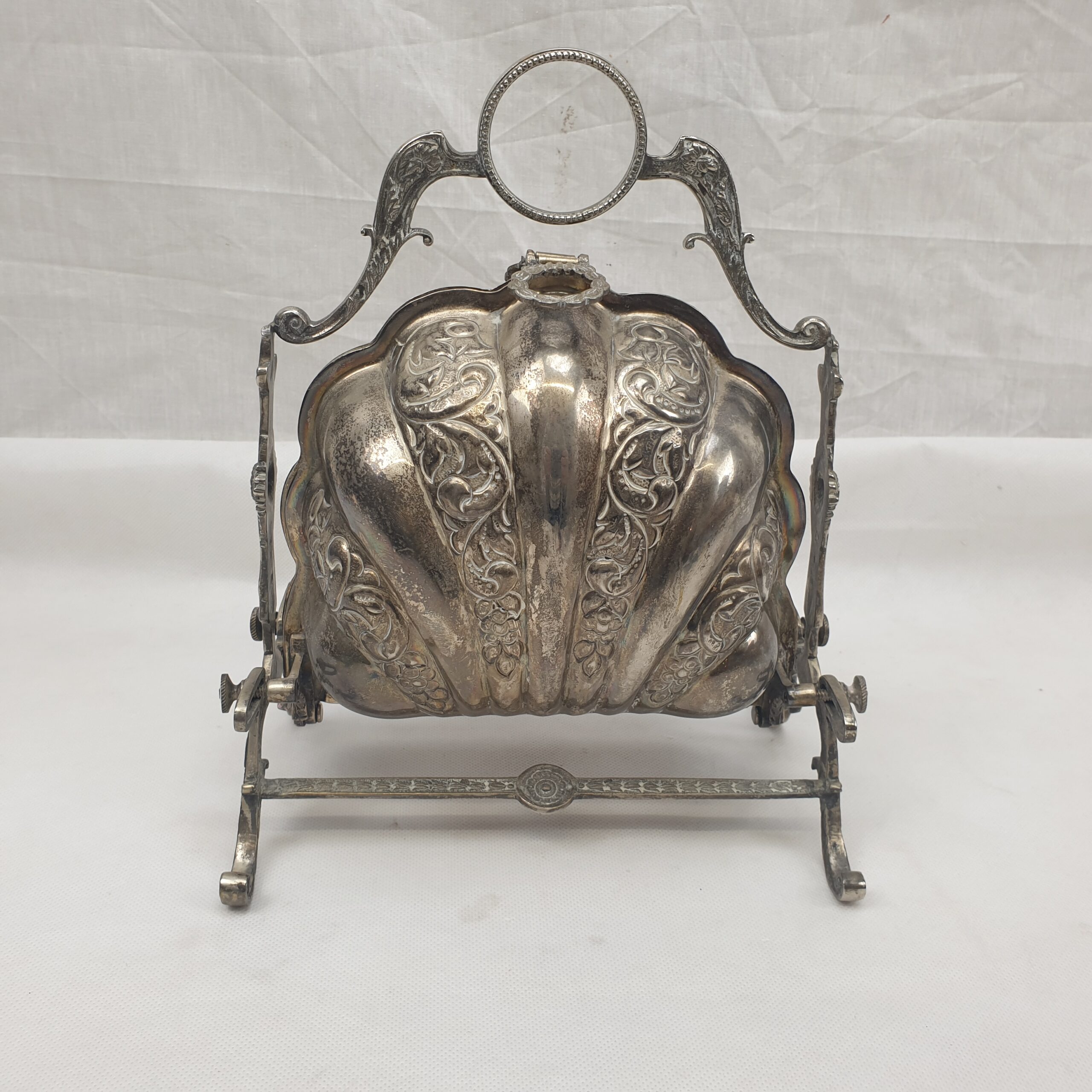 Victorian Silver Plate Double Bun Warmer - Image 2