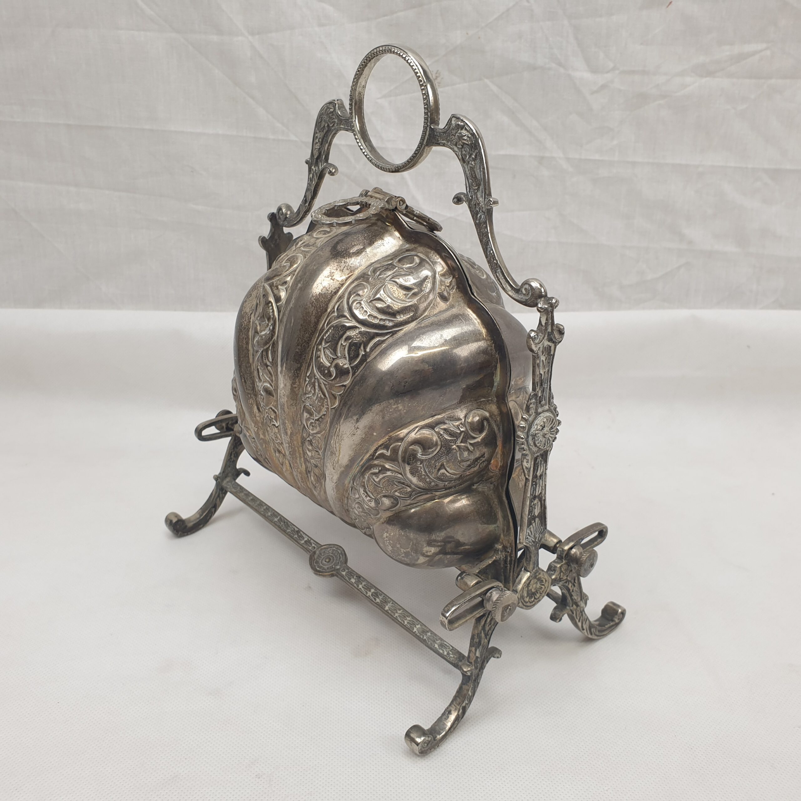 Victorian Silver Plate Double Bun Warmer - Image 4