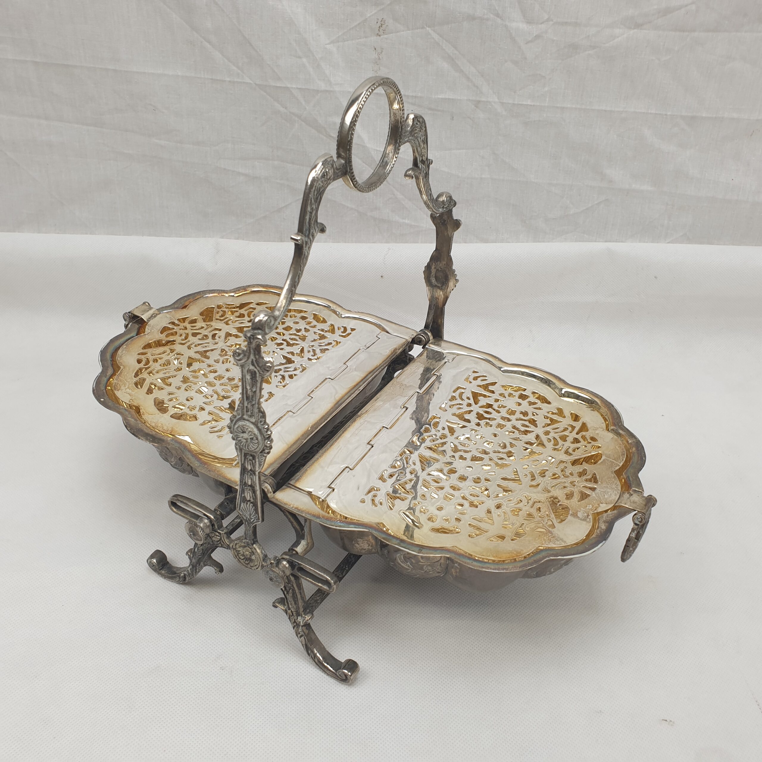 Victorian Silver Plate Double Bun Warmer - Image 9