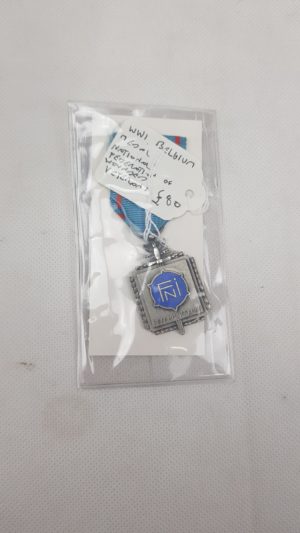 WW1 Belgium Medal For National Federation Of Wounded Veterans