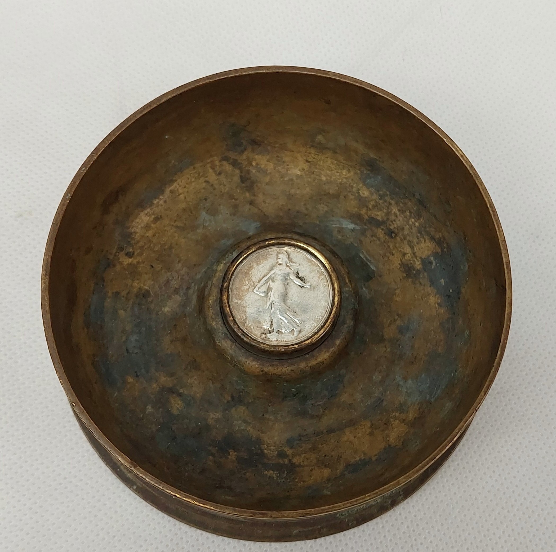 WW1 British 1916 18 Pounder Trench Art Shell Case Ashtray - Image 5
