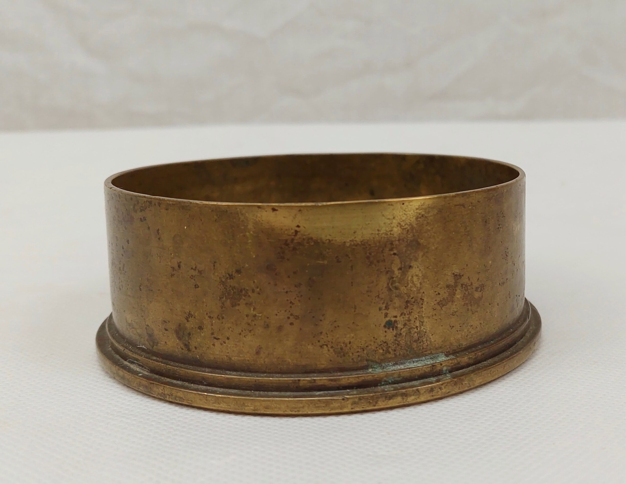 WW1 British 1916 18 Pounder Trench Art Shell Case Ashtray - Image 3