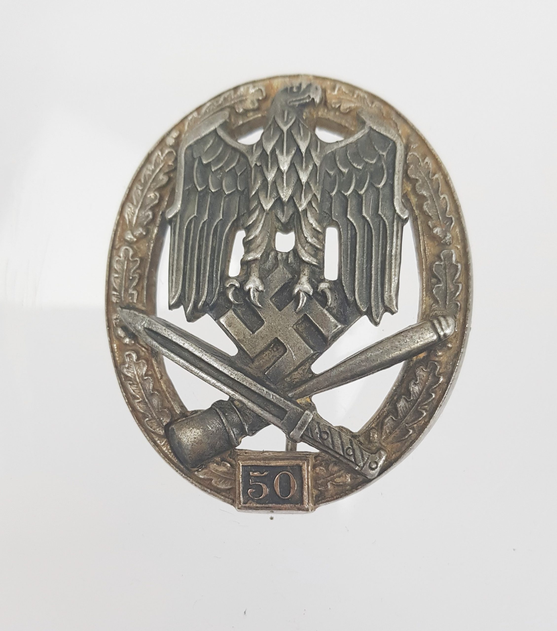 WW2 German Fine Quality 50 Infantry Assault Badge