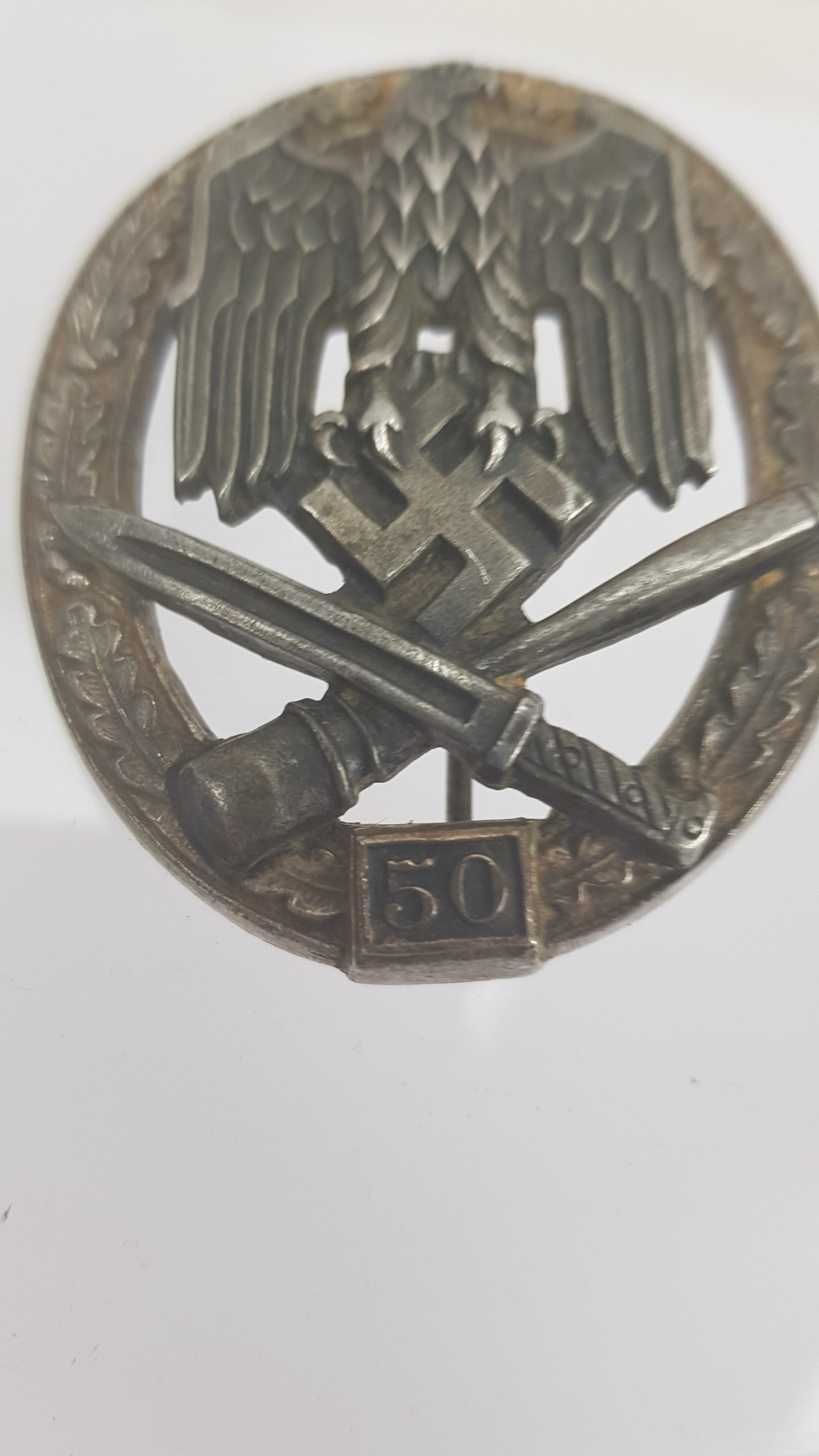 WW2 German Fine Quality 50 Infantry Assault Badge - Image 2