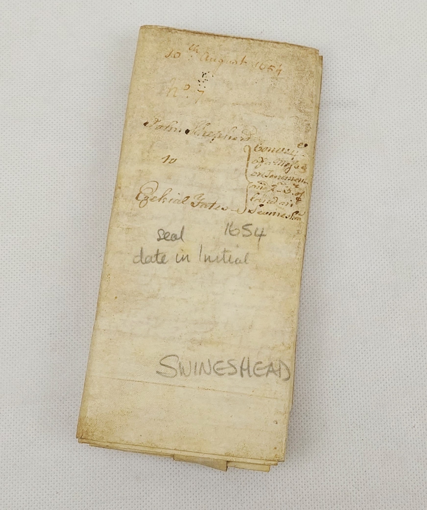 1654 Indenture With Wax Seal - Image 2