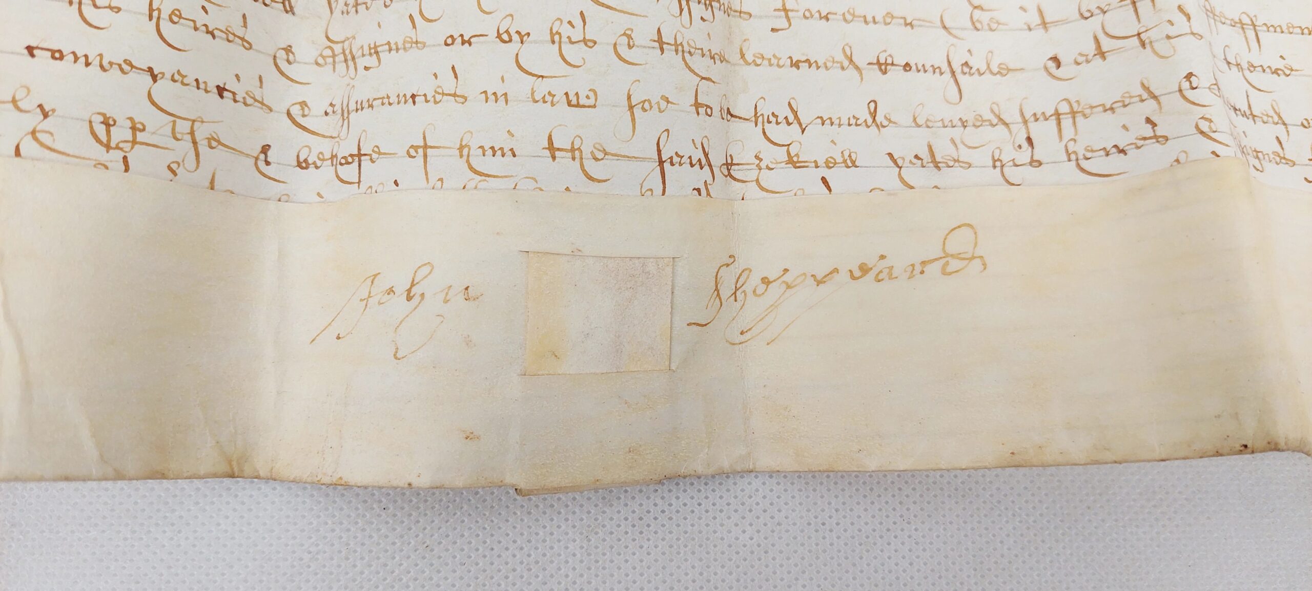 1654 Indenture With Wax Seal - Image 11
