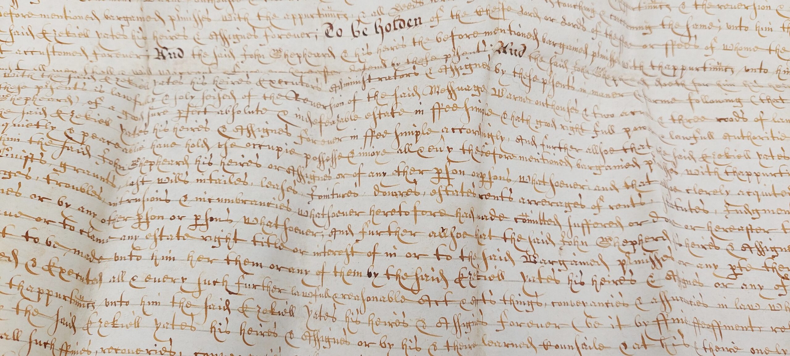 1654 Indenture With Wax Seal - Image 8