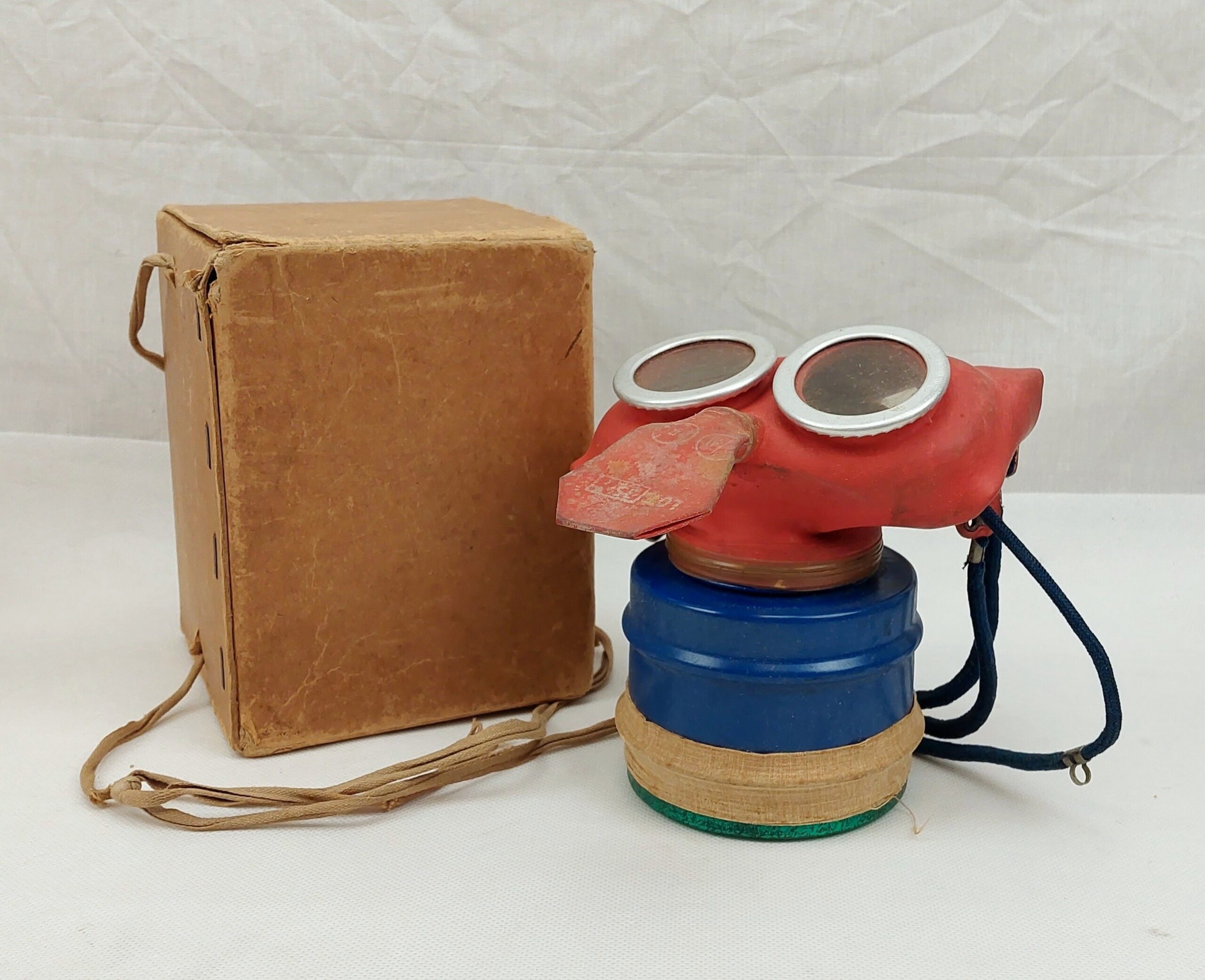 Boxed WW2 Era Childs Mickey Mouse Gas Mask