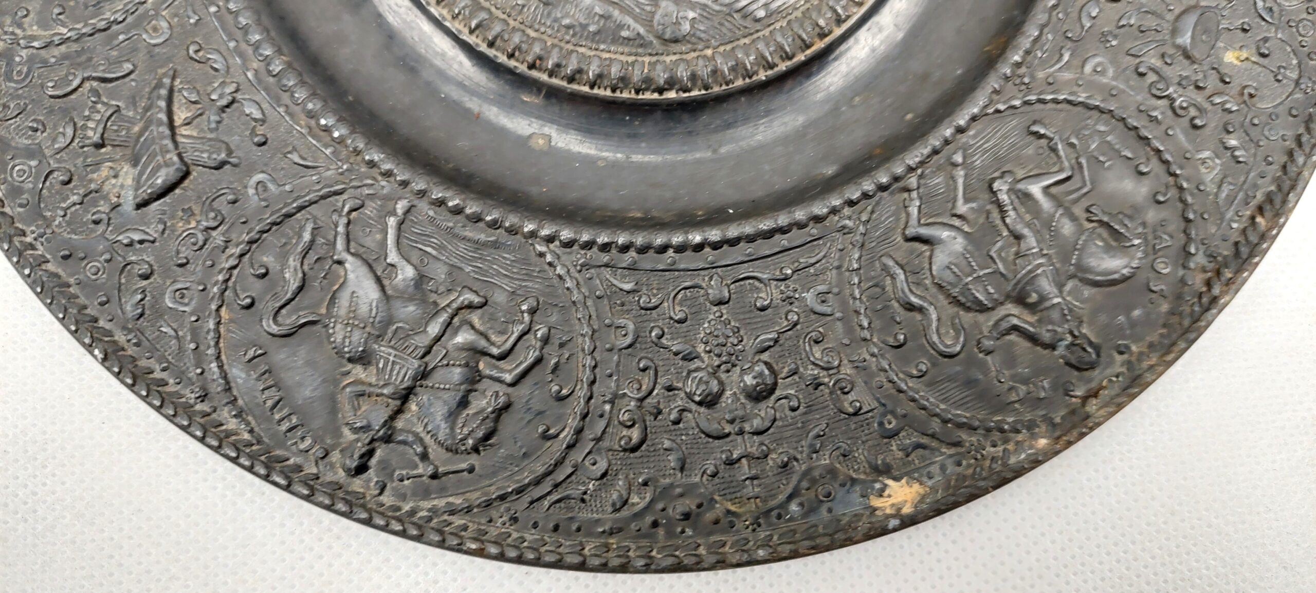 Victorian Metal Wall Plaque - Image 4