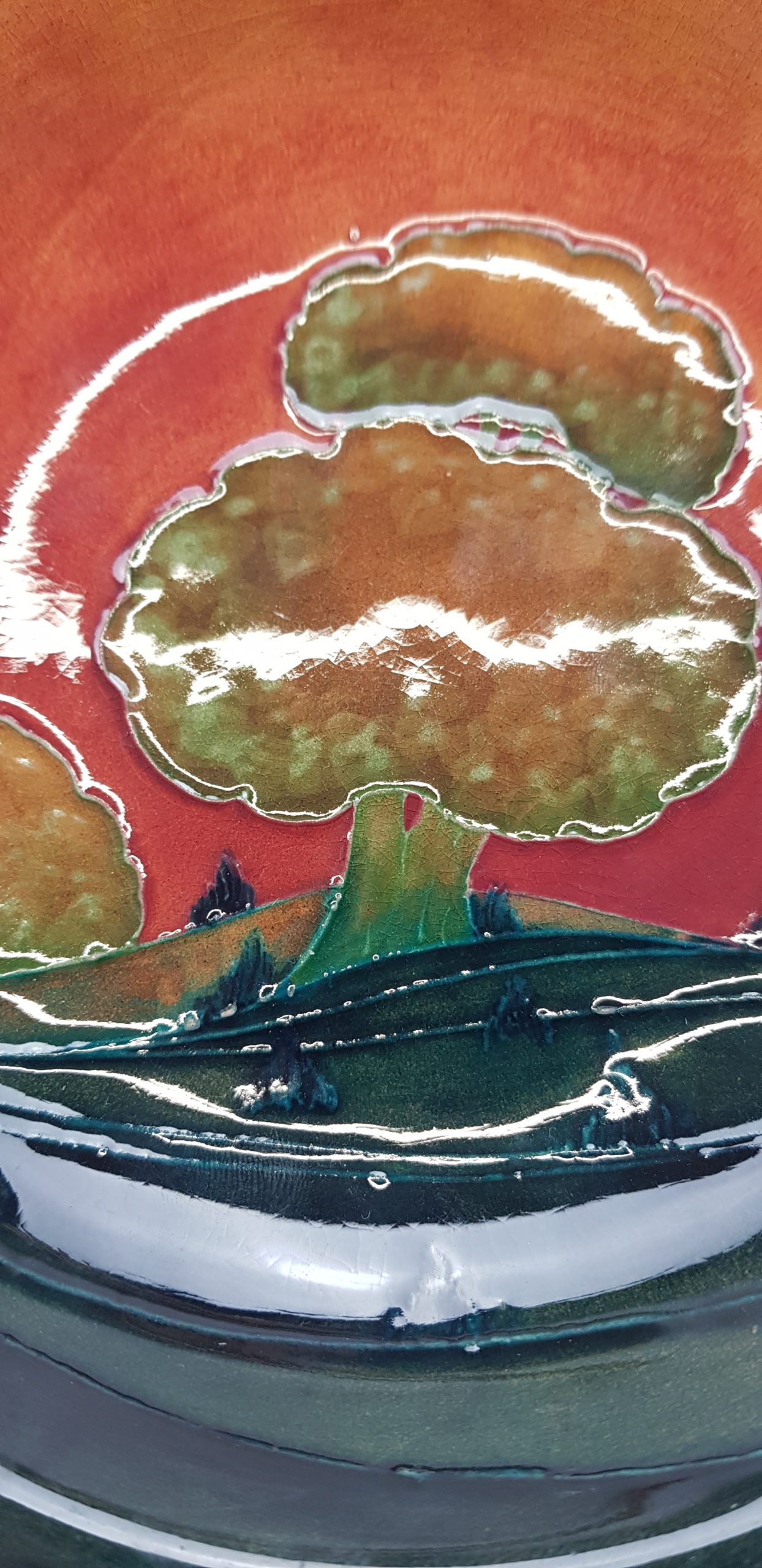1920s Moorcroft Eventide Plate - Image 3