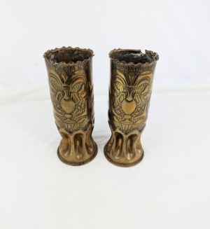 WW1 Artillery Shell Trench Art Vases