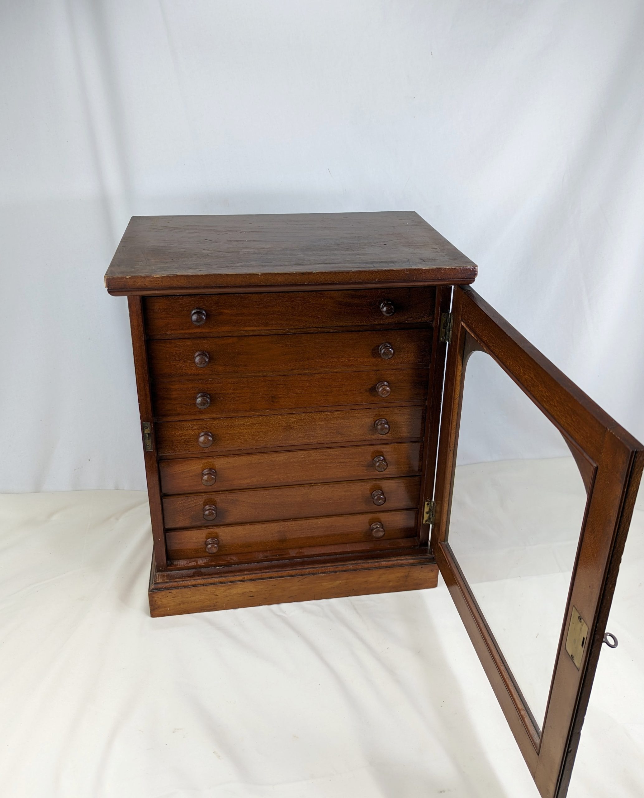 Stained Mahogany Collector’s Cabinet - Image 2