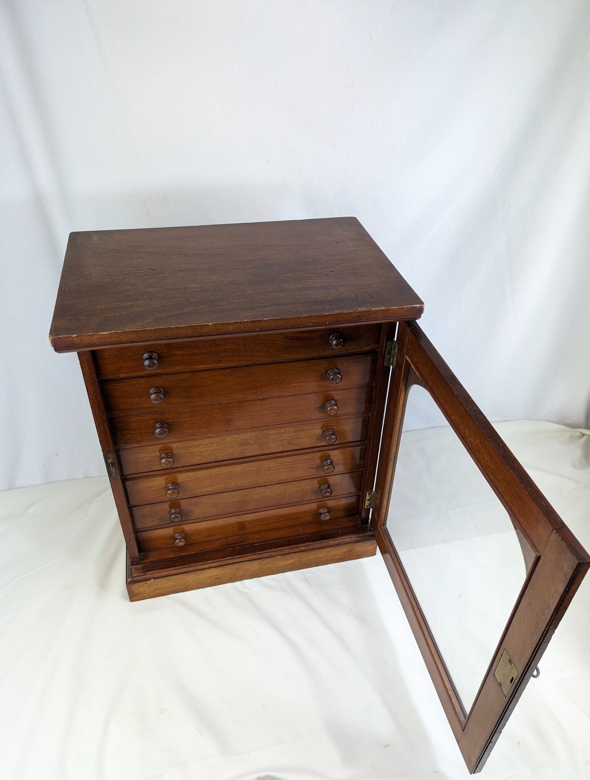 Stained Mahogany Collector’s Cabinet - Image 6