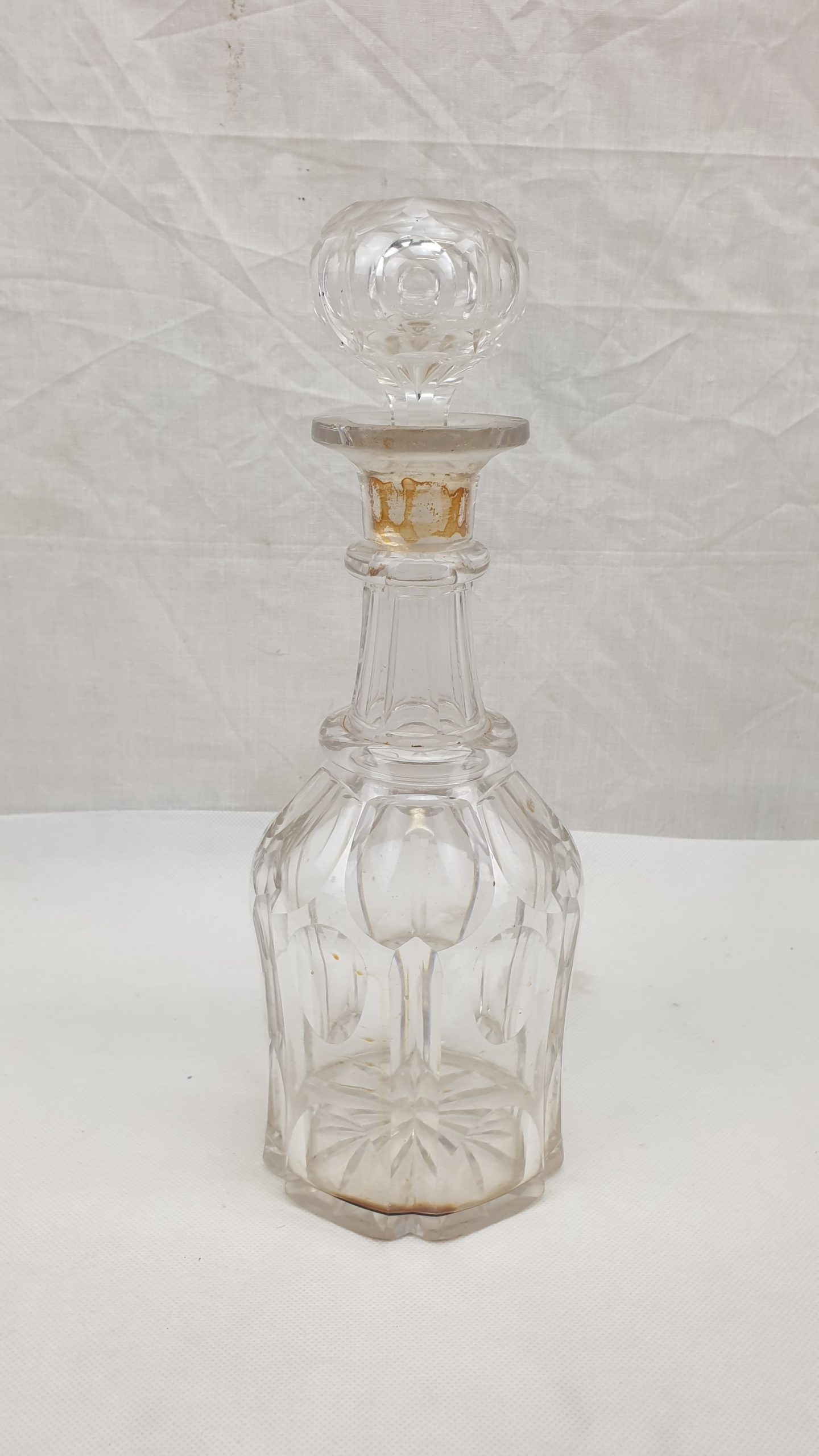 Victorian Cut Glass Decanter - Image 3