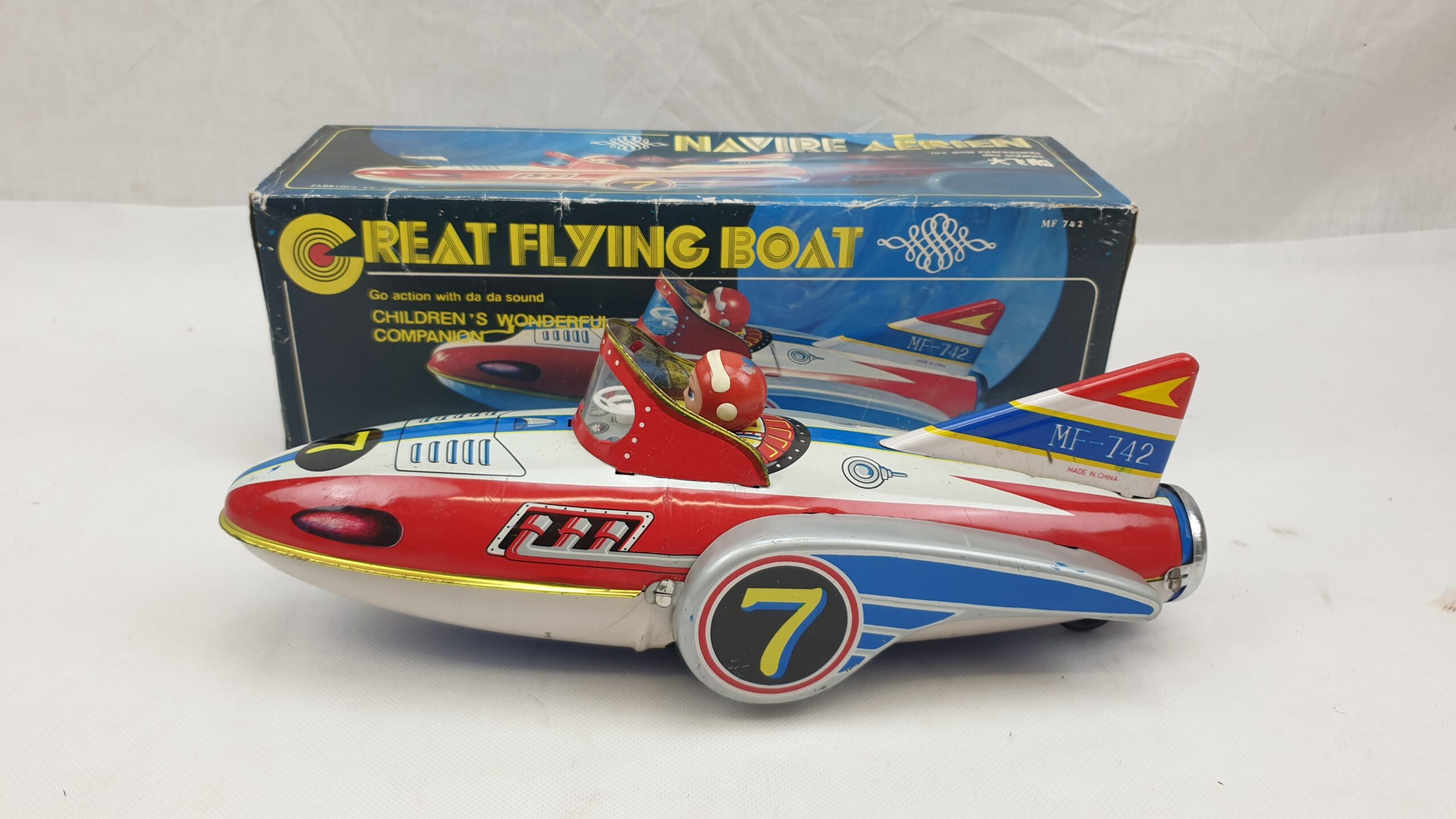 Vintage 1980s Chinese Tinplate Great Flying Boat #3