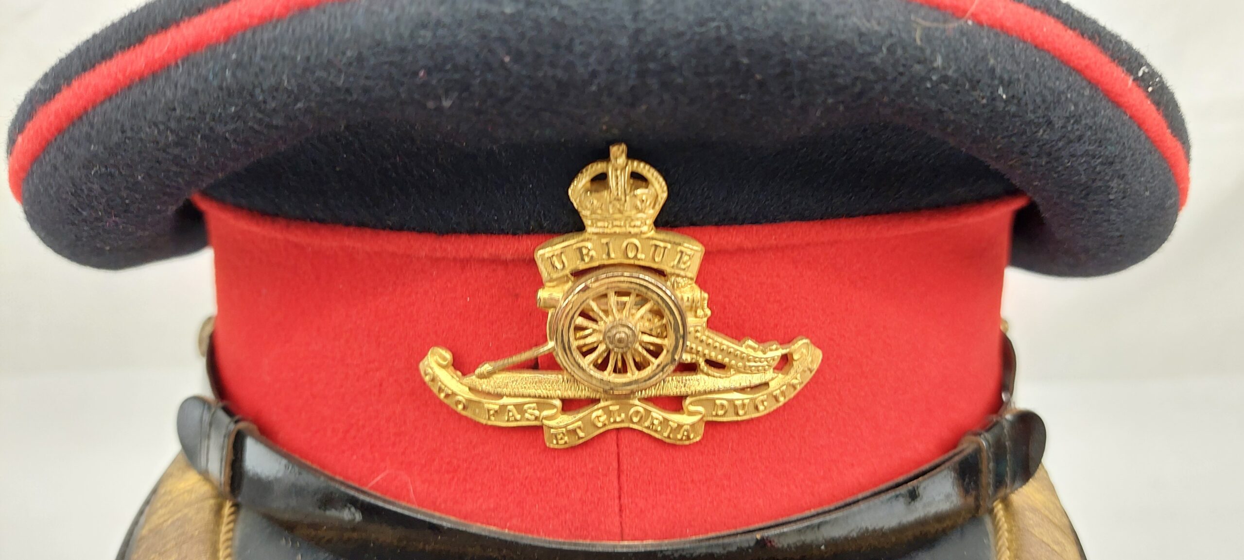 WW2 Royal Artillery Brigadiers Dress Peaked Cap - Image 3