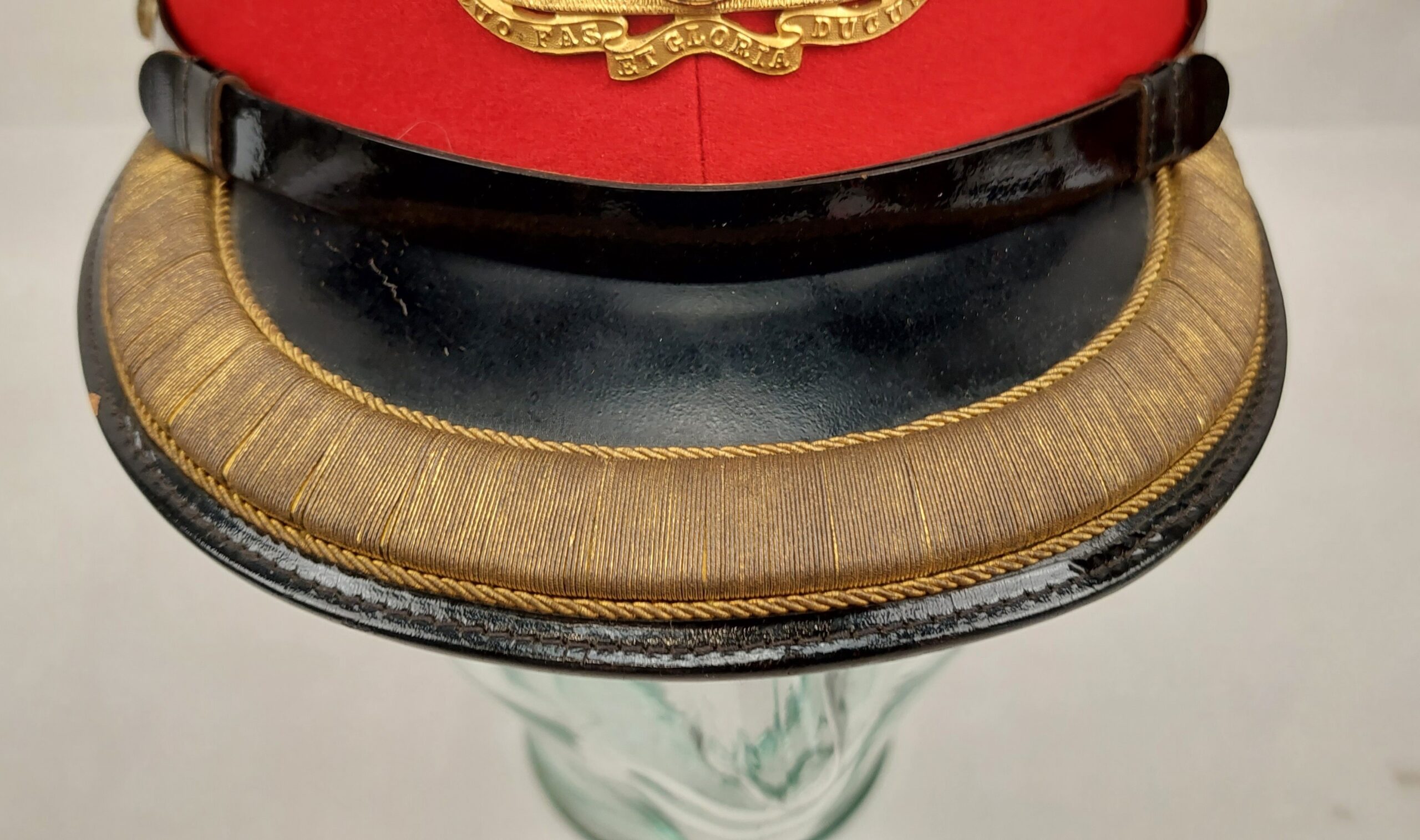 WW2 Royal Artillery Brigadiers Dress Peaked Cap - Image 4