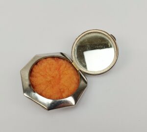 White Metal Ladies Compact