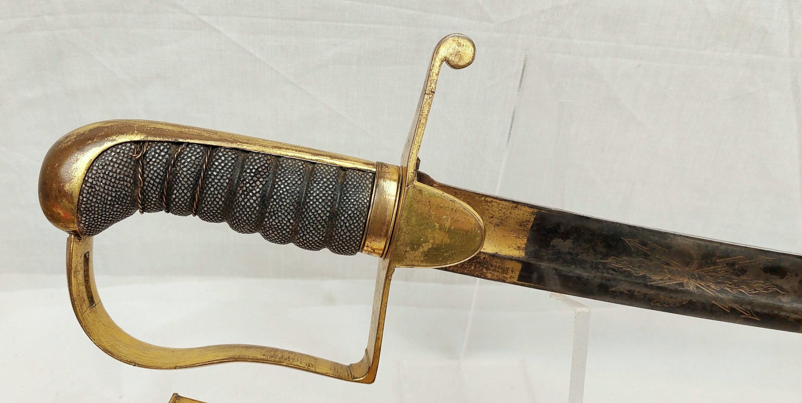 1796 Pattern Light Cavalry Private Purchase Blue & Gilt Officers Sabre - Image 21