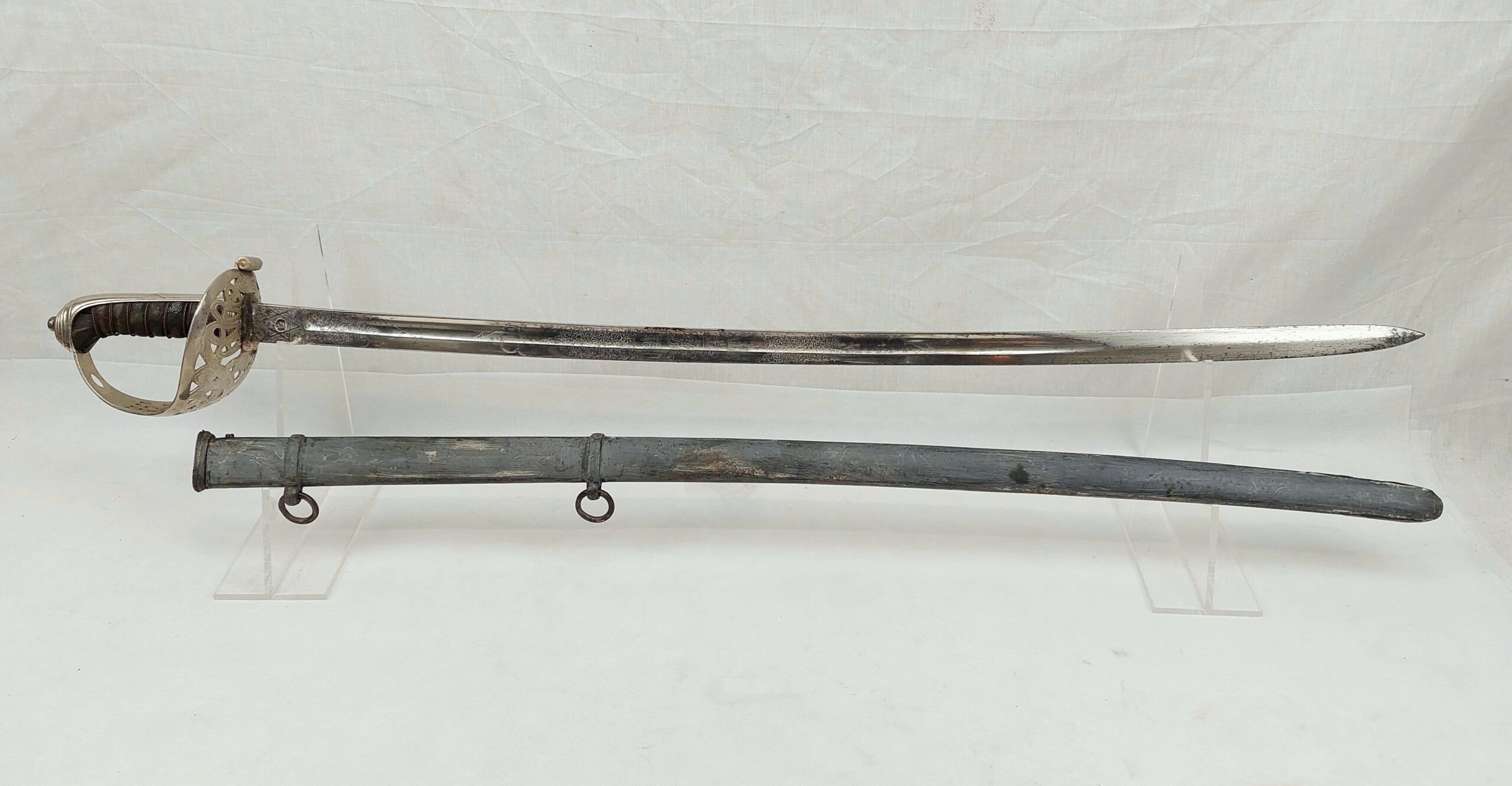 1860s Heavy Cavalry 1821 Pattern Dragoon Officers Sword And Scabbard