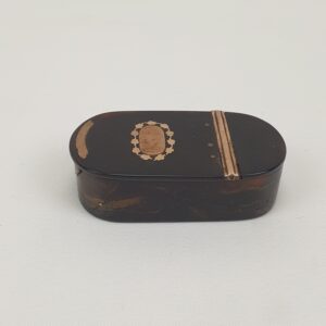 18th Century Tortoiseshell And Rose Gold Snuff Box