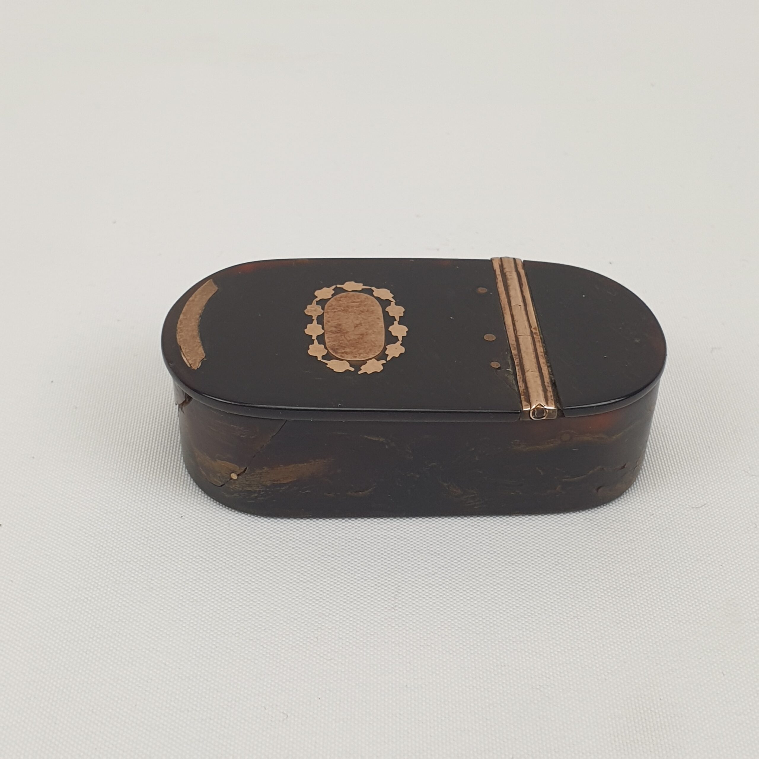 18th Century Tortoiseshell And Rose Gold Snuff Box