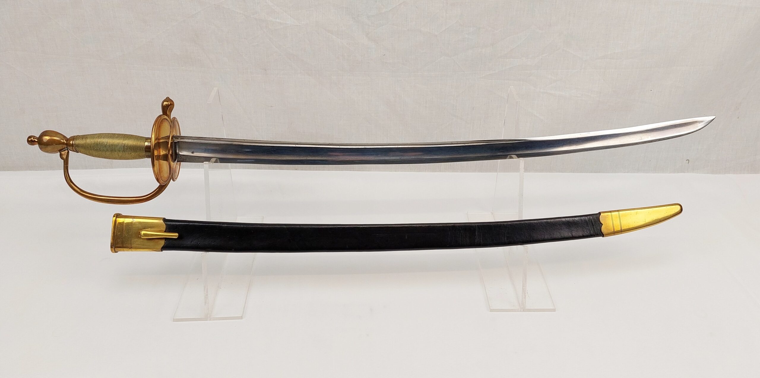 19th Century English Hanger Sword And Scabbard