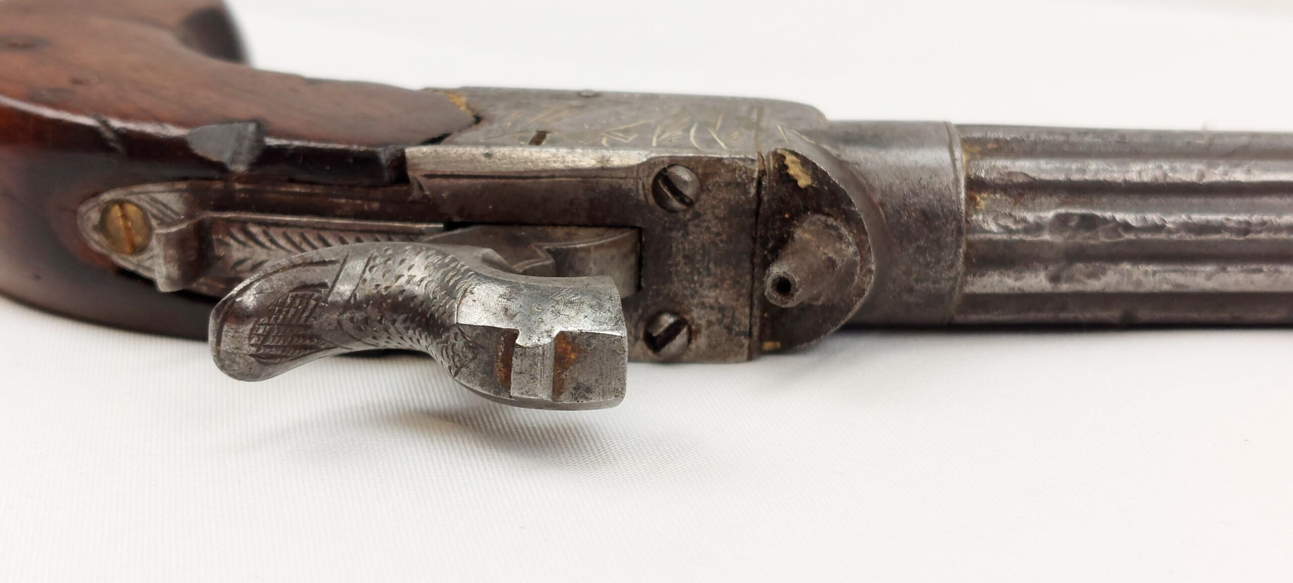 Circa 1785 Henry Nock Percussion Conversion Box Lock Pistol - Image 3