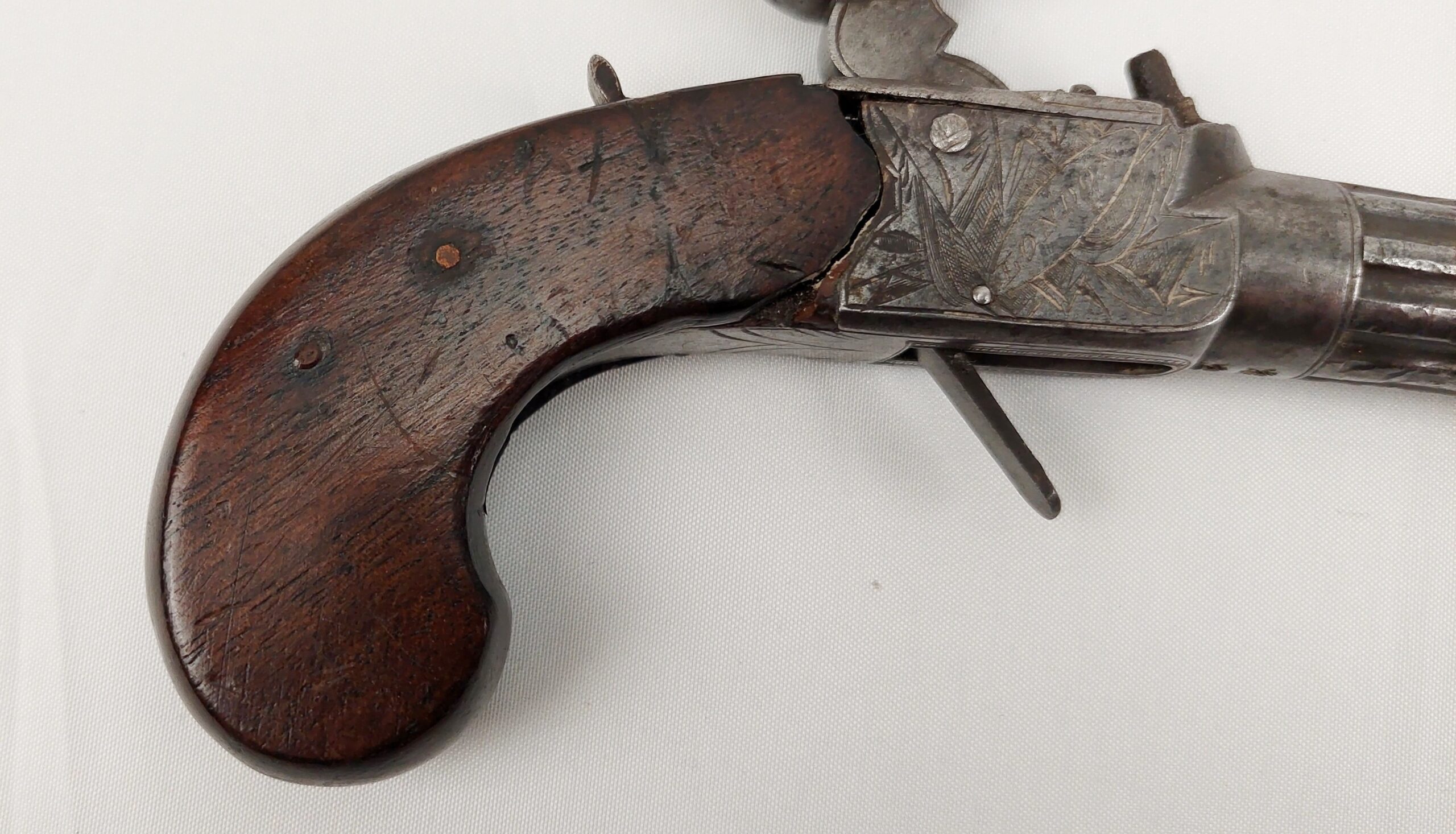 Circa 1785 Henry Nock Percussion Conversion Box Lock Pistol - Image 16