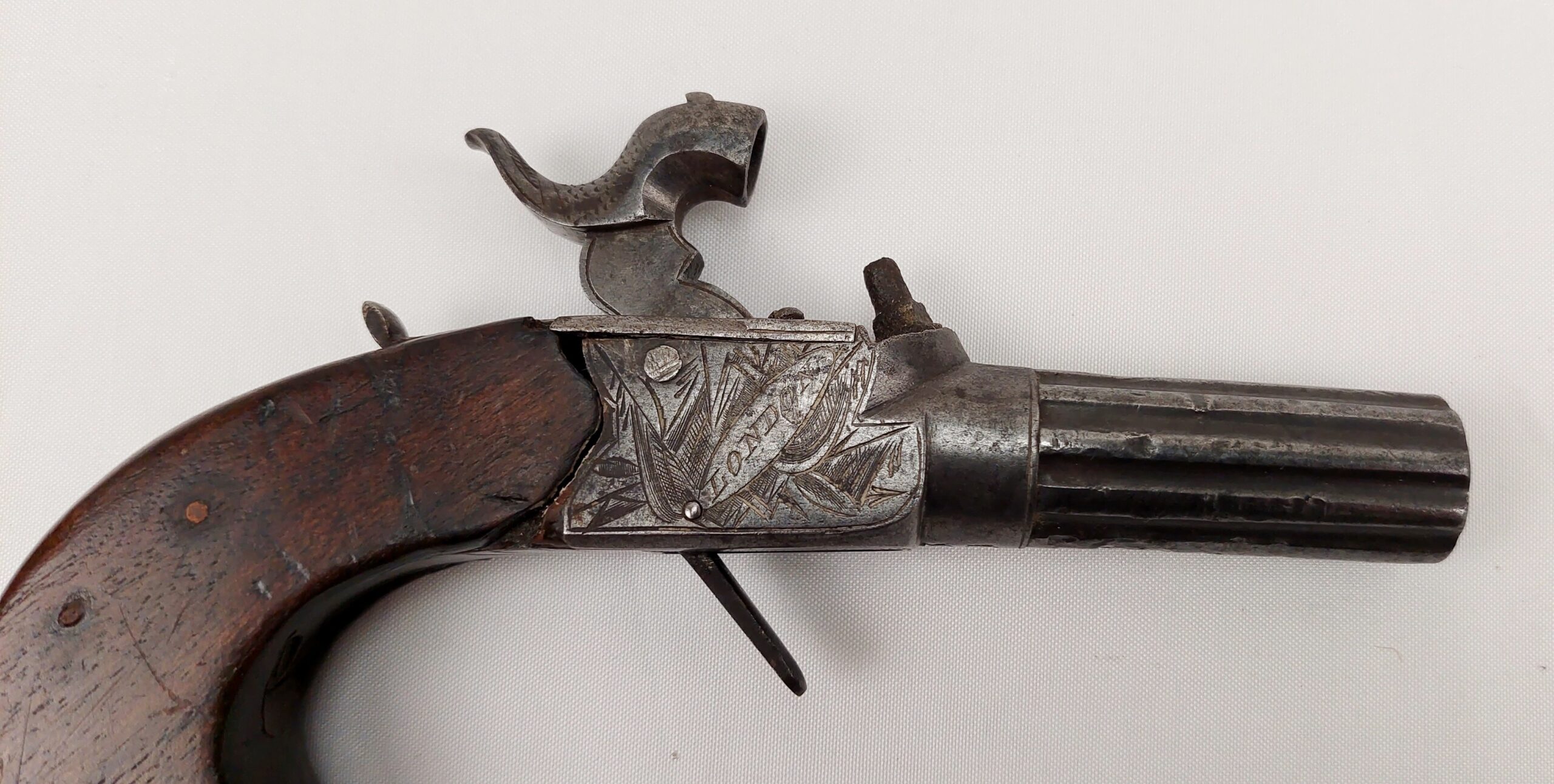 Circa 1785 Henry Nock Percussion Conversion Box Lock Pistol - Image 14