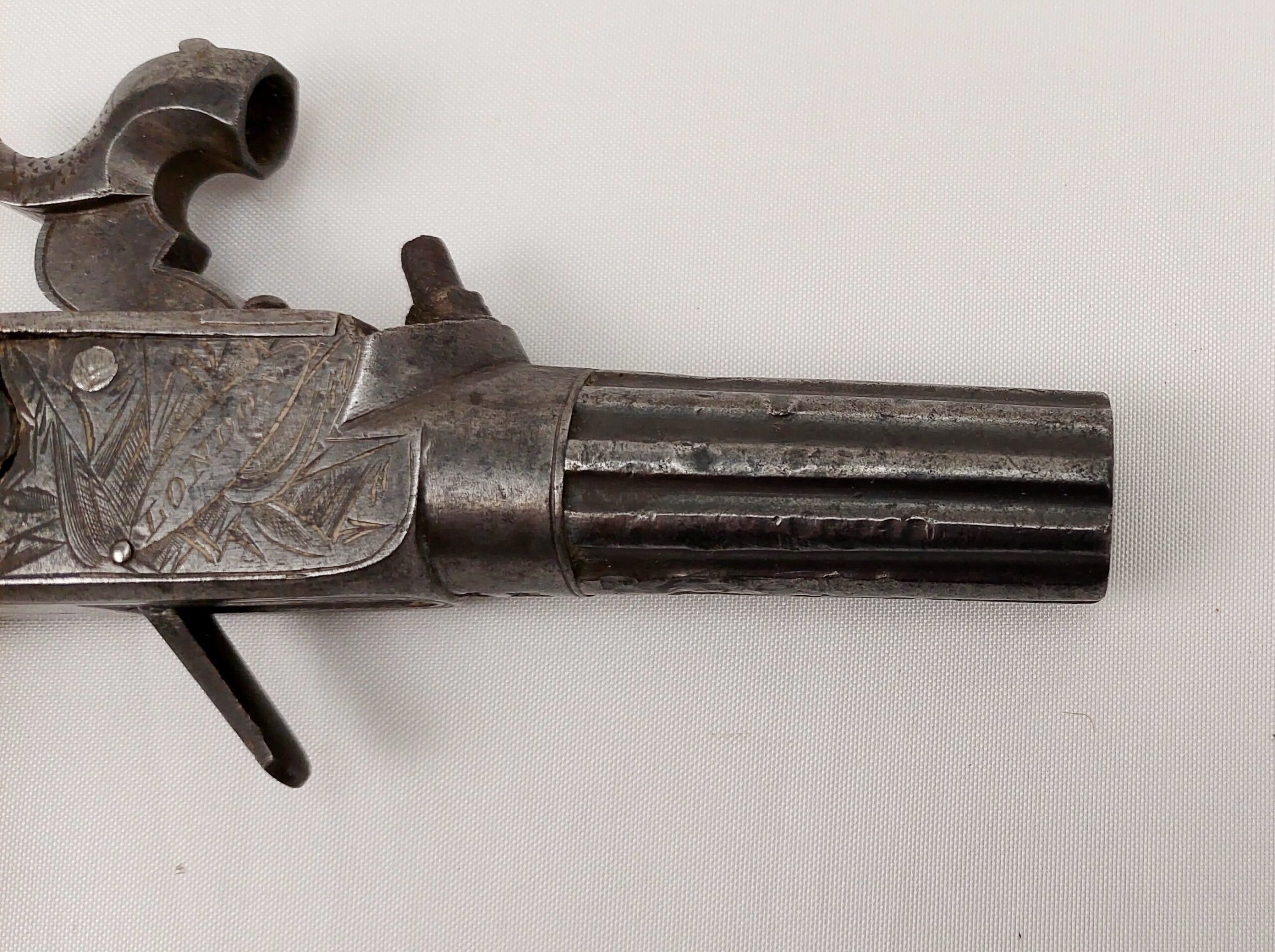 Circa 1785 Henry Nock Percussion Conversion Box Lock Pistol - Image 13