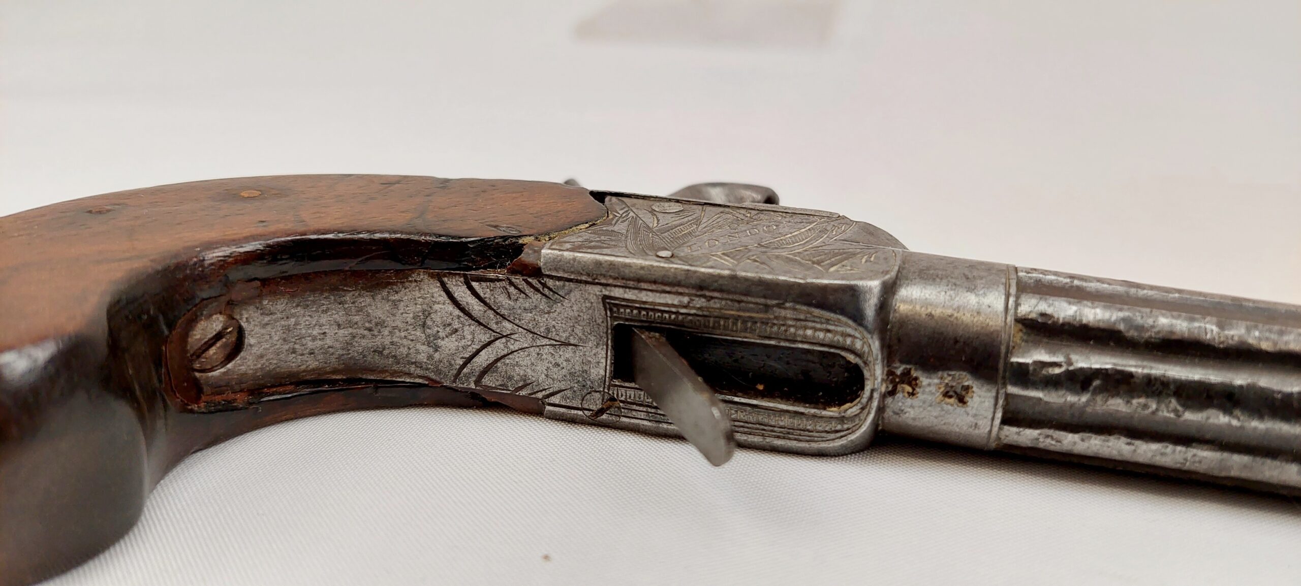 Circa 1785 Henry Nock Percussion Conversion Box Lock Pistol - Image 11