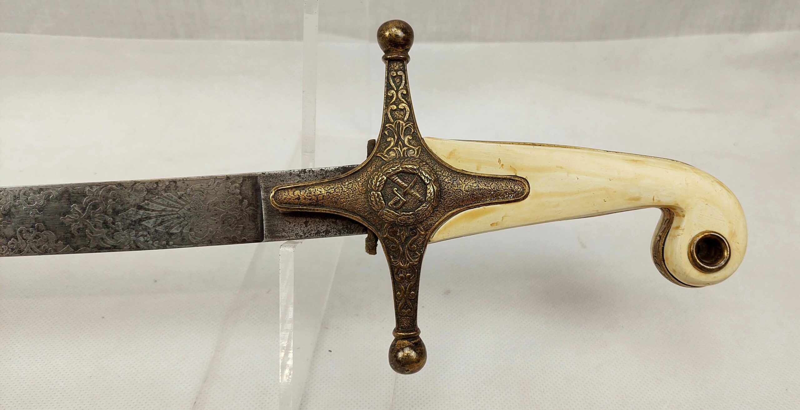 Rare Edward VII 1837 Pattern Officers Mameluke Sword - Image 9