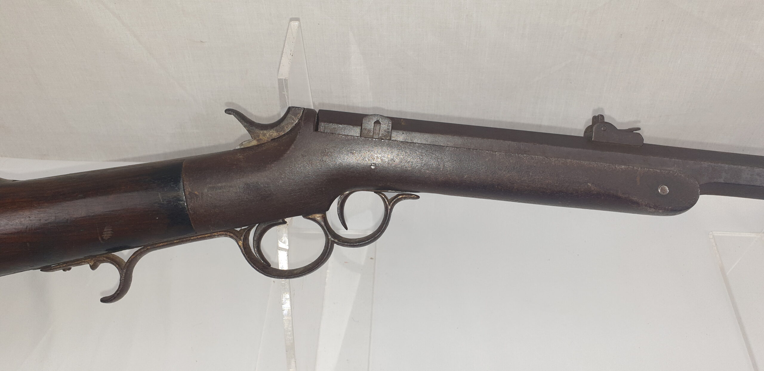 Frank Wesson Two Trigger Civil War Military Carbine in 44 .Cal Rimfire - Image 2
