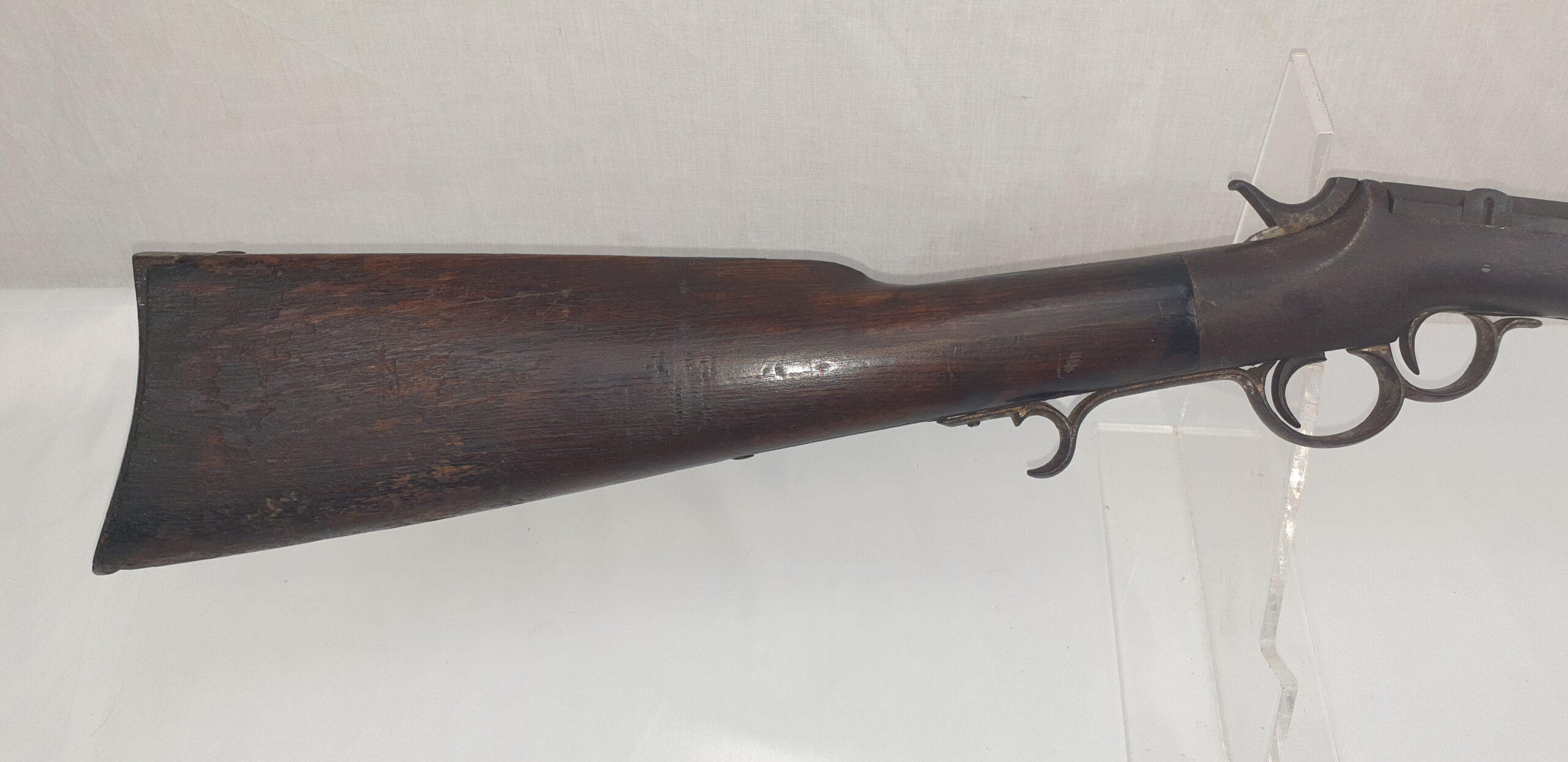 Frank Wesson Two Trigger Civil War Military Carbine in 44 .Cal Rimfire - Image 5