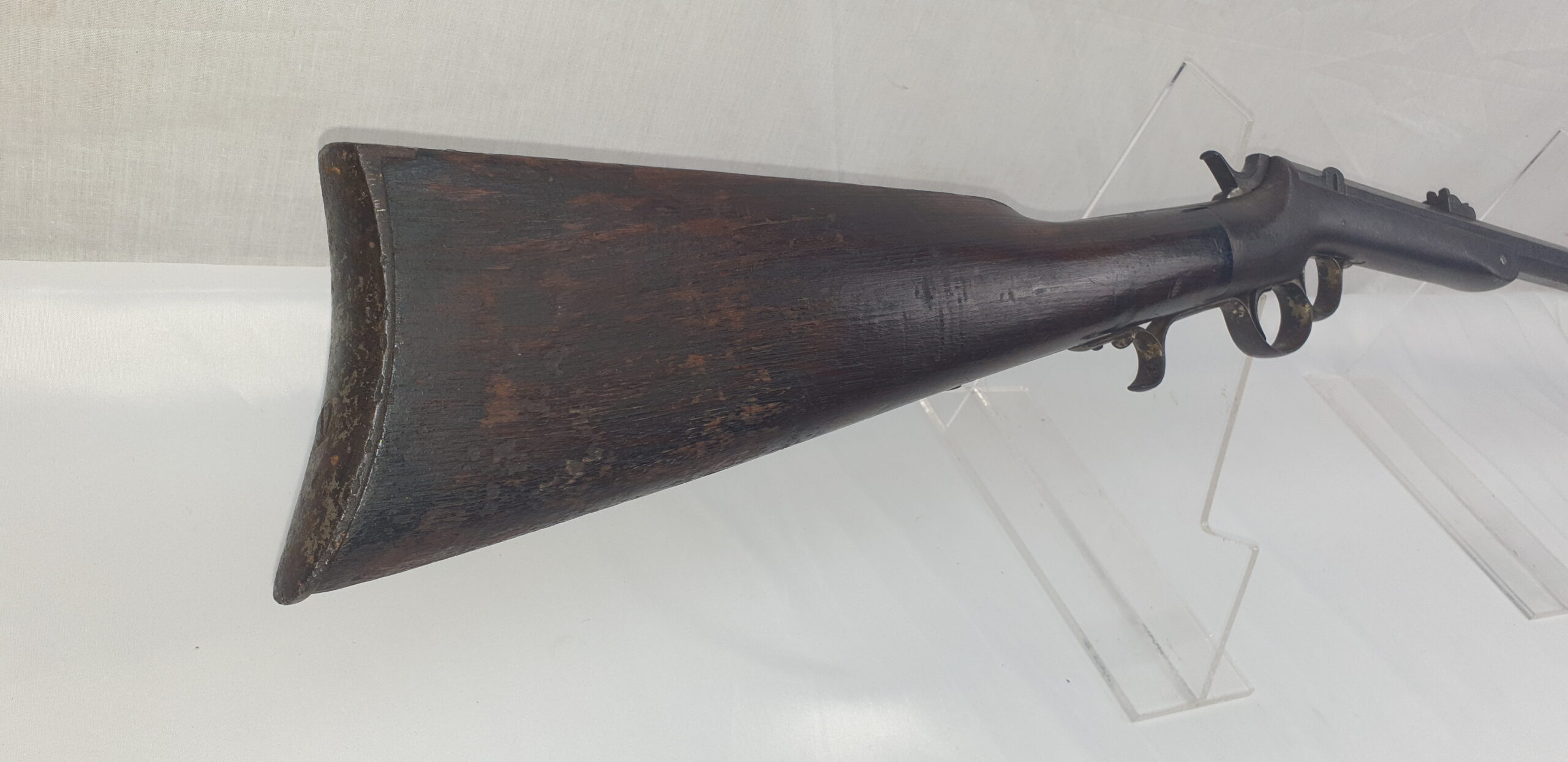 Frank Wesson Two Trigger Civil War Military Carbine in 44 .Cal Rimfire - Image 6