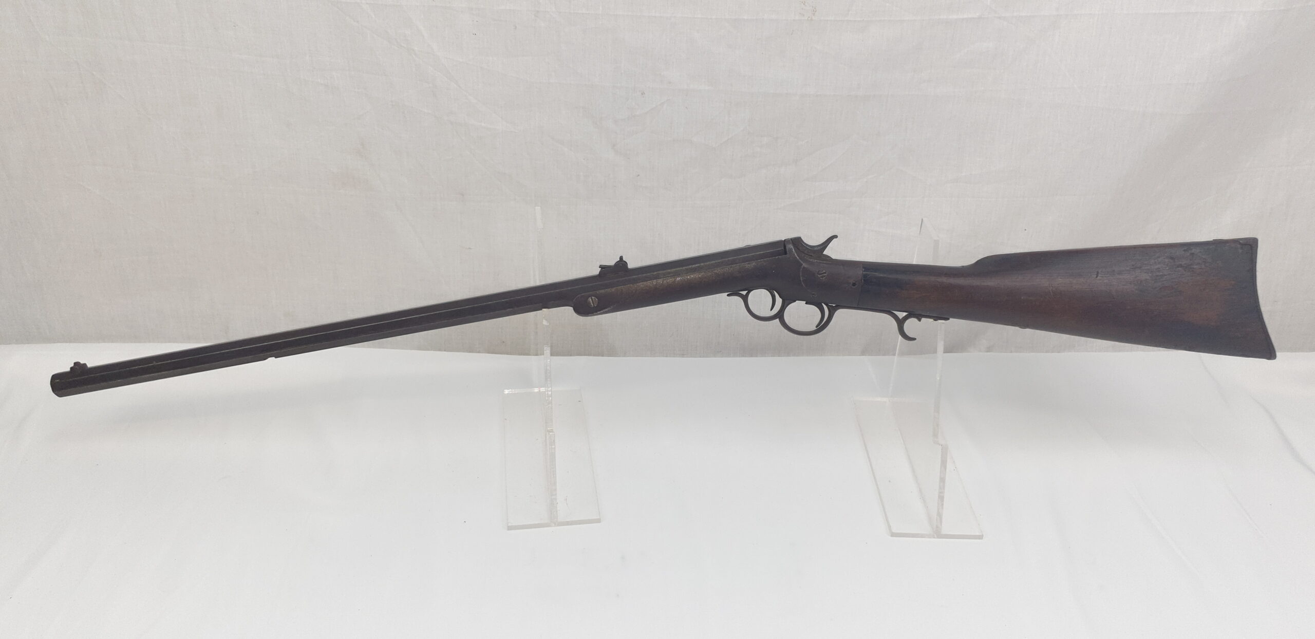 Frank Wesson Two Trigger Civil War Military Carbine in 44 .Cal Rimfire - Image 7