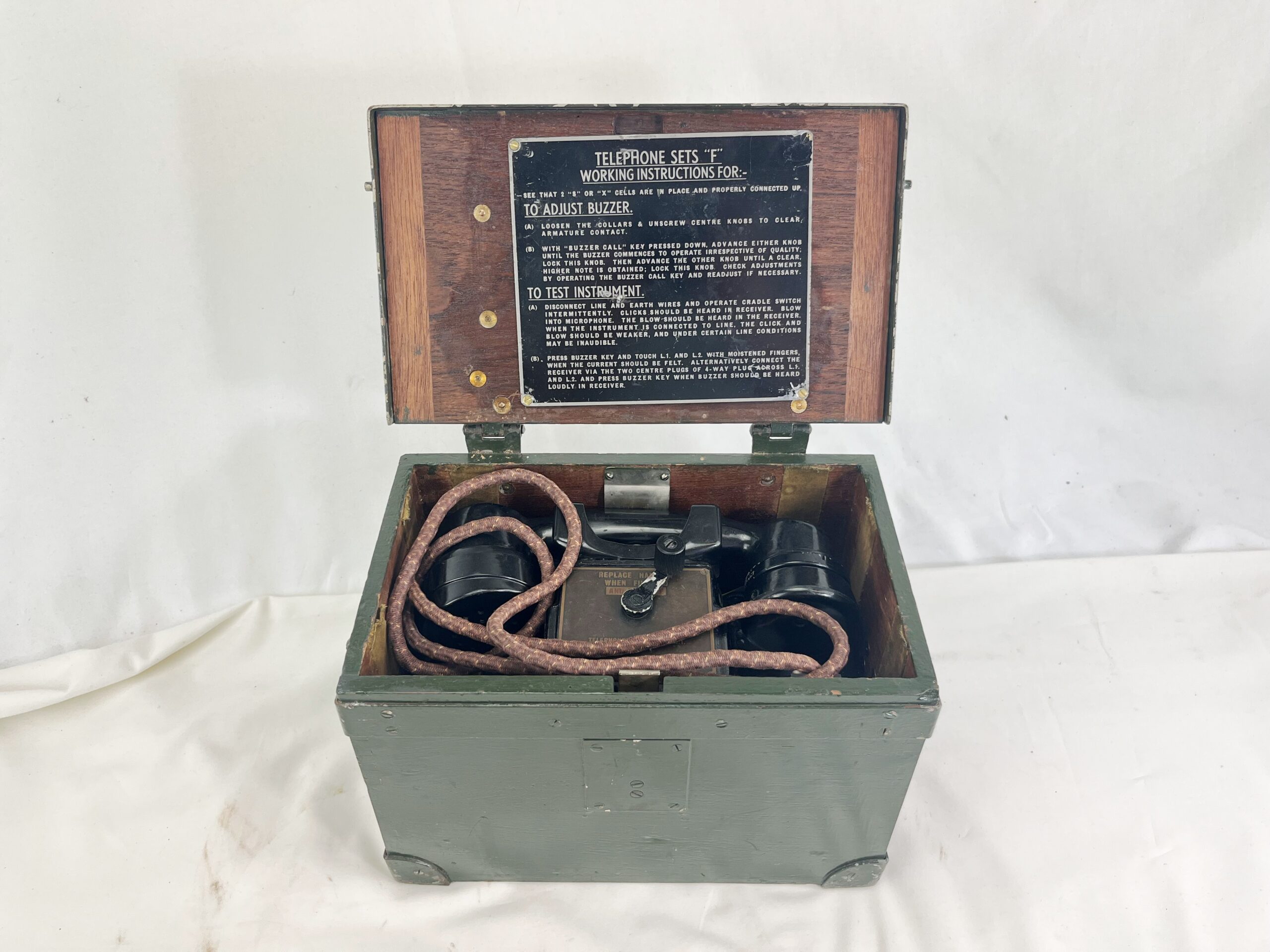 WW2 British Army Telephone Set F
