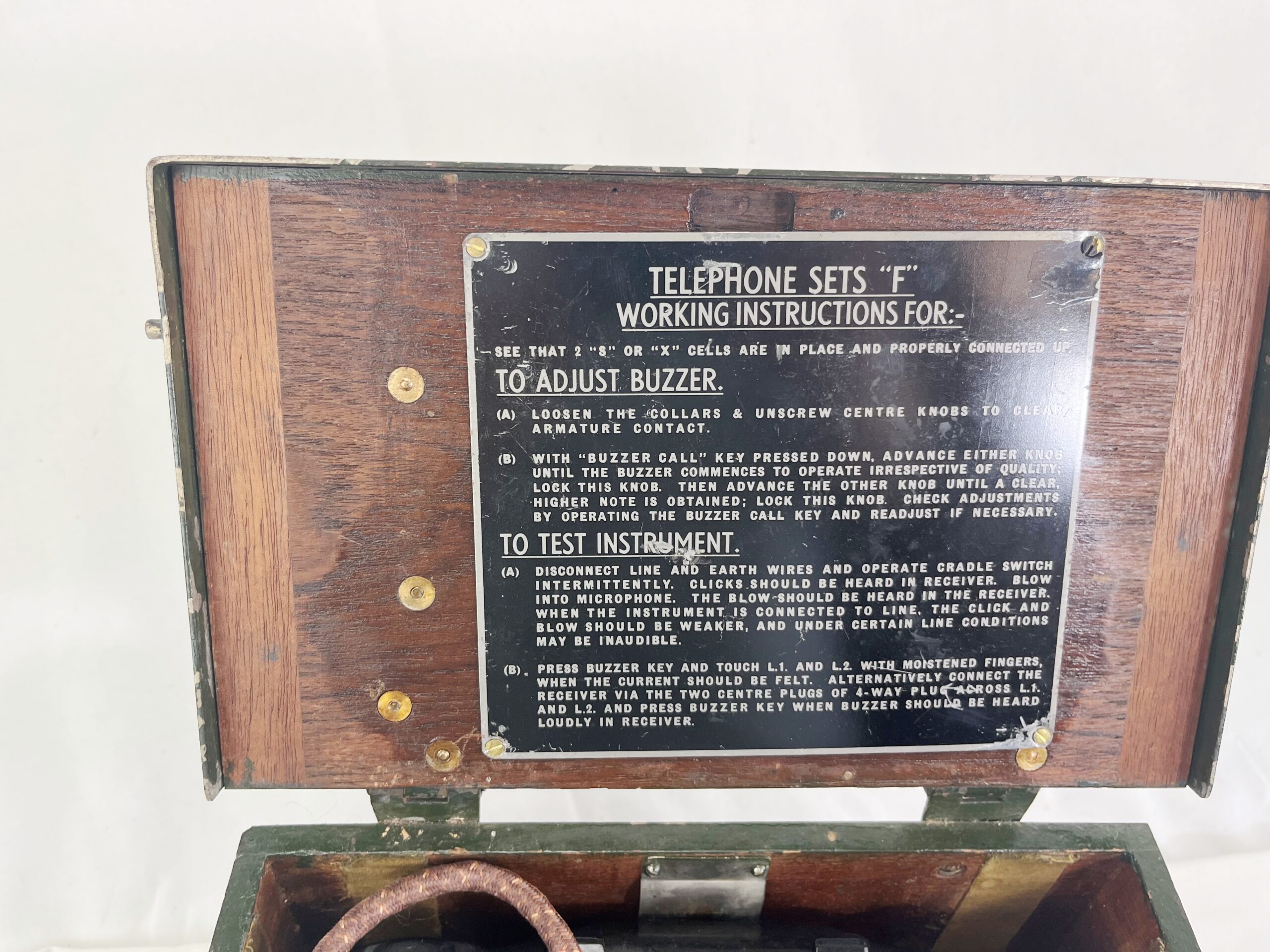 WW2 British Army Telephone Set F - Image 5